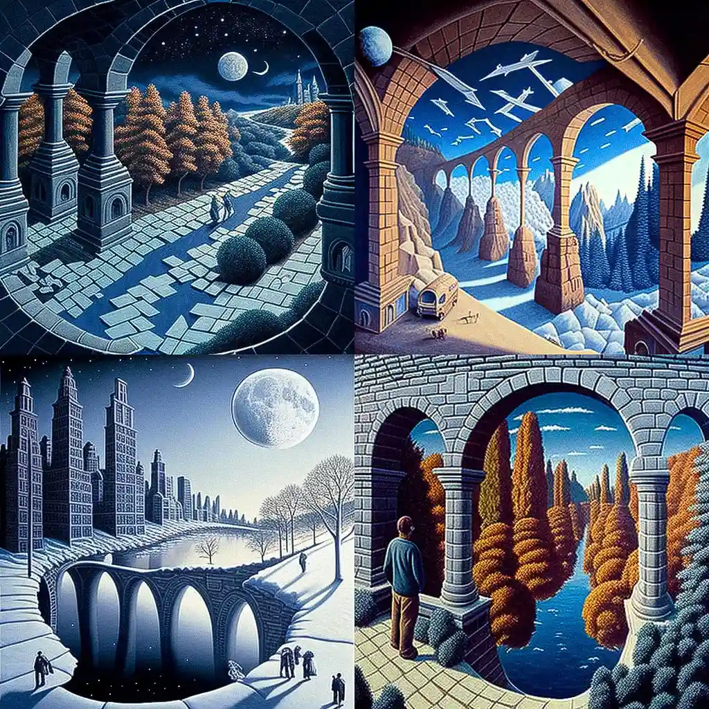 -罗布·冈萨尔维斯 rob gonsalves风格midjourney AI绘画作品