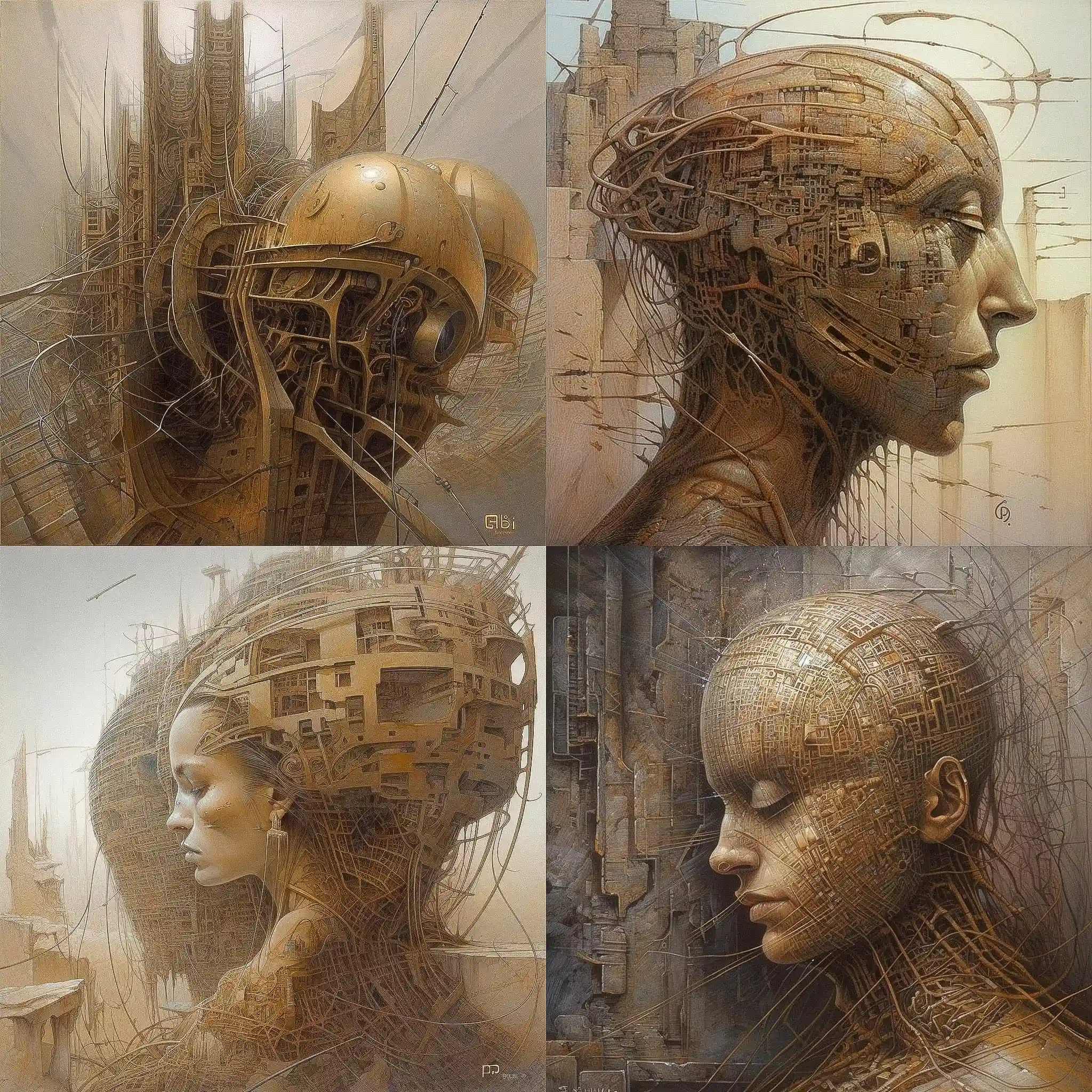 -彼得·格里克 peter gric风格midjourney AI绘画作品