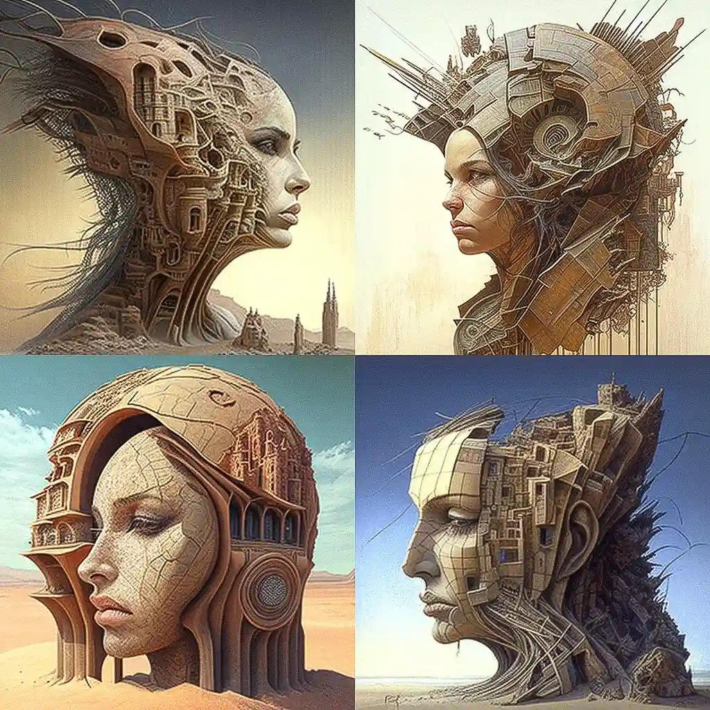 彼得·格里克 peter gric风格midjourney AI绘画作品 -彼得·格里克 peter gric风格midjourney AI绘画作品