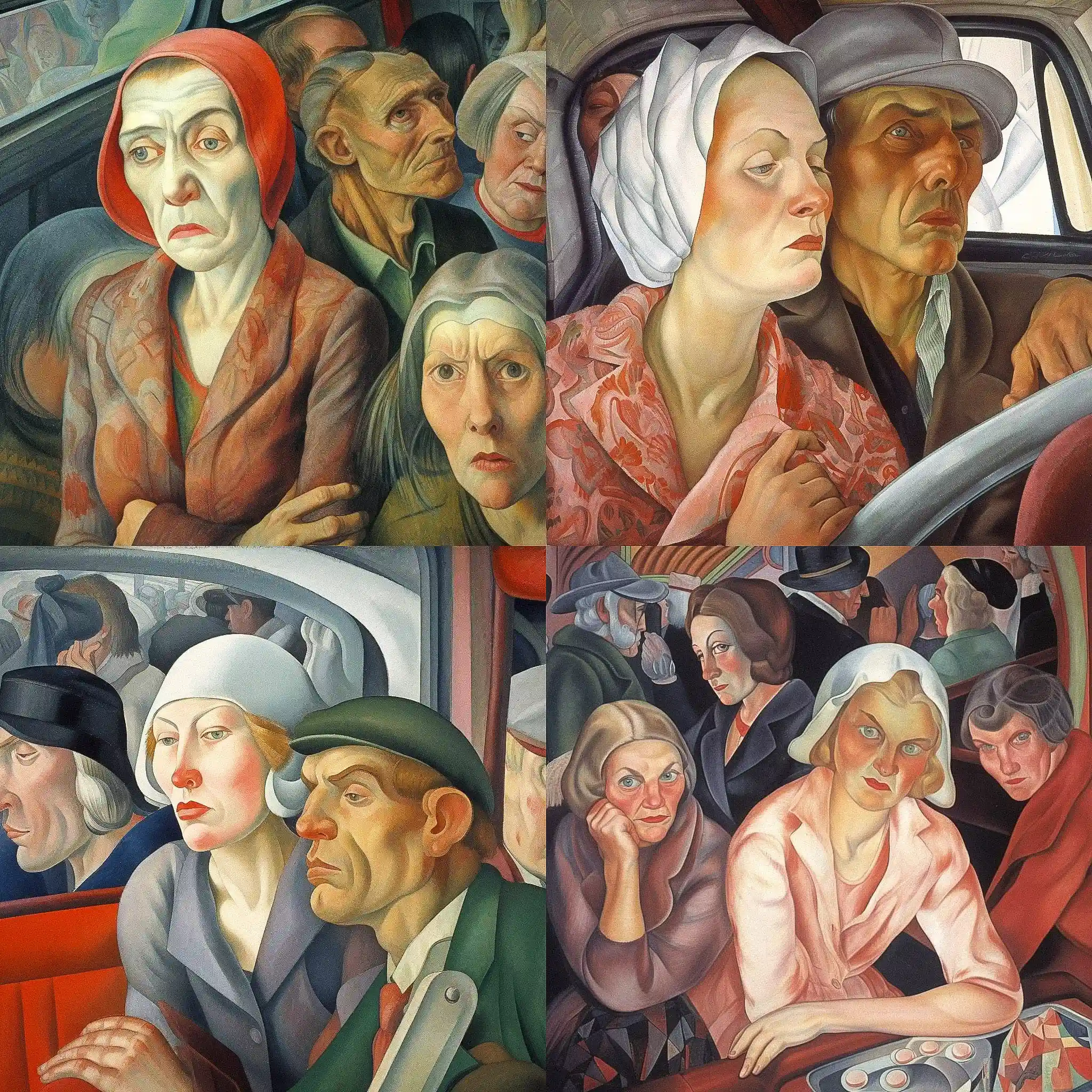 -博里斯·格里戈列夫 boris grigoriev风格midjourney AI绘画作品