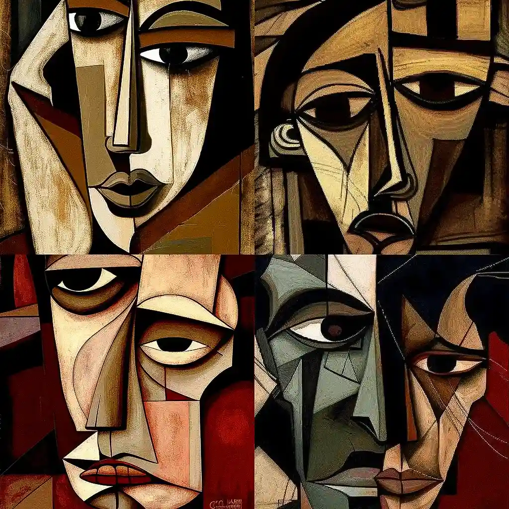 -奥斯瓦尔多·瓜亚萨明 oswaldo guayasamin风格midjourney AI绘画作品