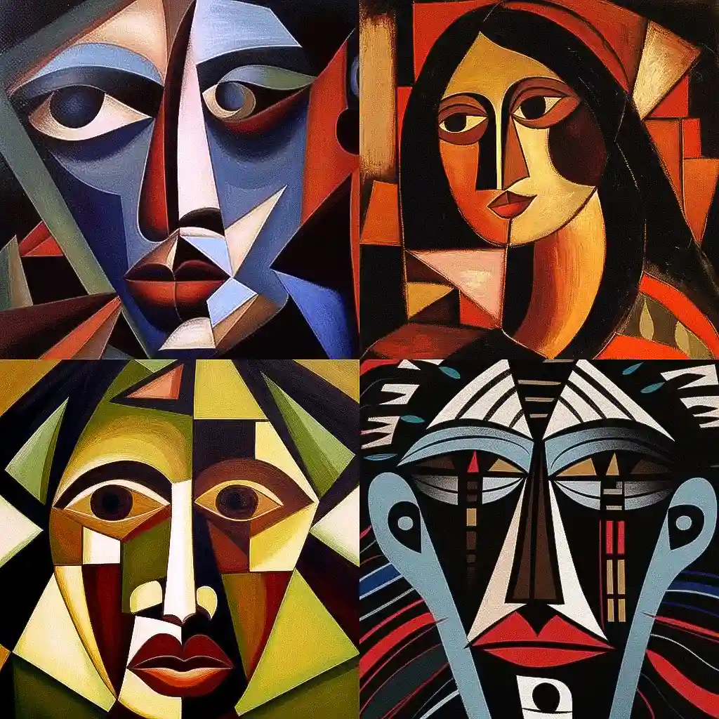 -奥斯瓦尔多·瓜亚萨明 oswaldo guayasamin风格midjourney AI绘画作品