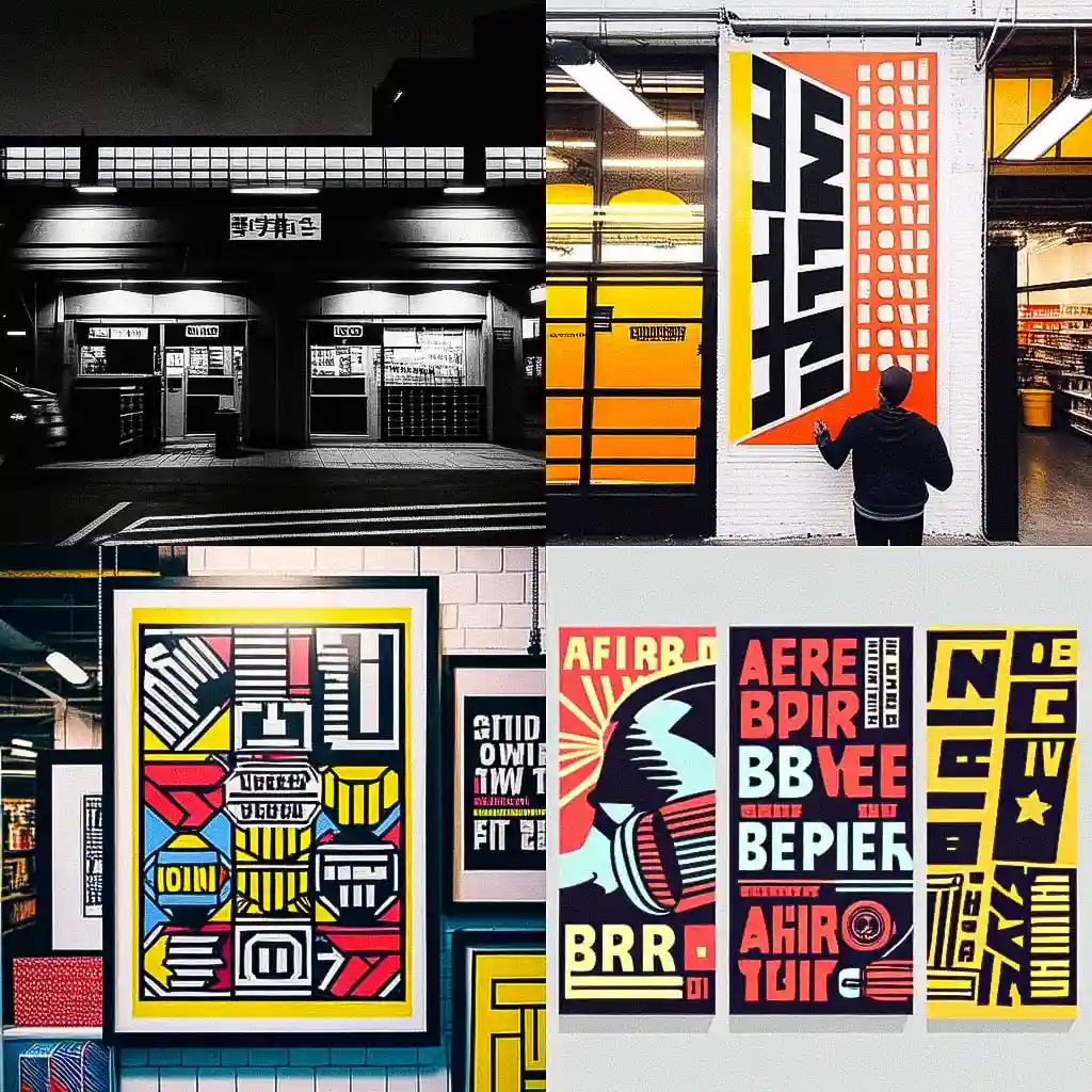 安东尼·伯里尔 anthony burrill风格midjourney AI绘画作品 -安东尼·伯里尔 anthony burrill风格midjourney AI绘画作品