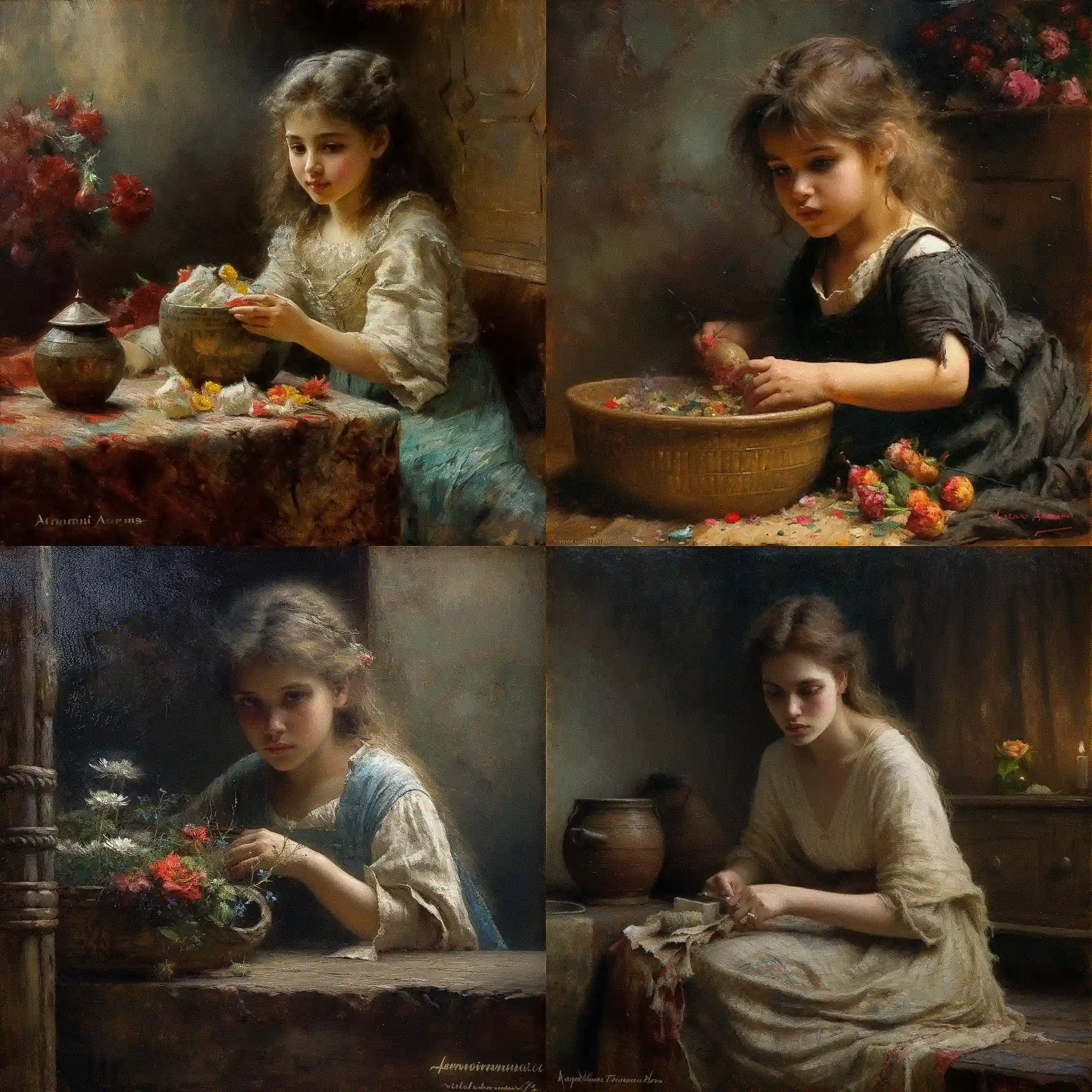 阿列克谢·哈拉莫夫 alexei harlamoff风格midjourney AI绘画作品 -阿列克谢·哈拉莫夫 alexei harlamoff风格midjourney AI绘画作品
