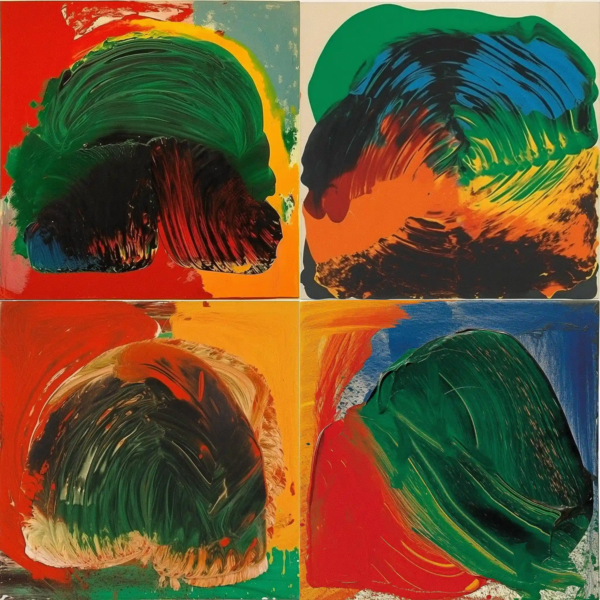 -霍华德·霍奇金 howard hodgkin风格midjourney AI绘画作品