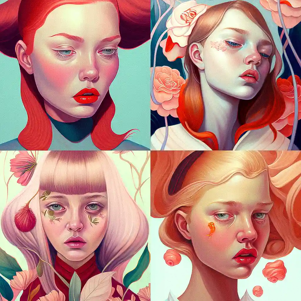 马汀·约翰娜 martine johanna风格midjourney AI绘画作品 -马汀·约翰娜 martine johanna风格midjourney AI绘画作品