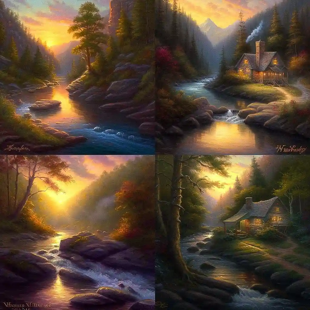 马克·基思利 mark keathley风格midjourney AI绘画作品 -马克·基思利 mark keathley风格midjourney AI绘画作品