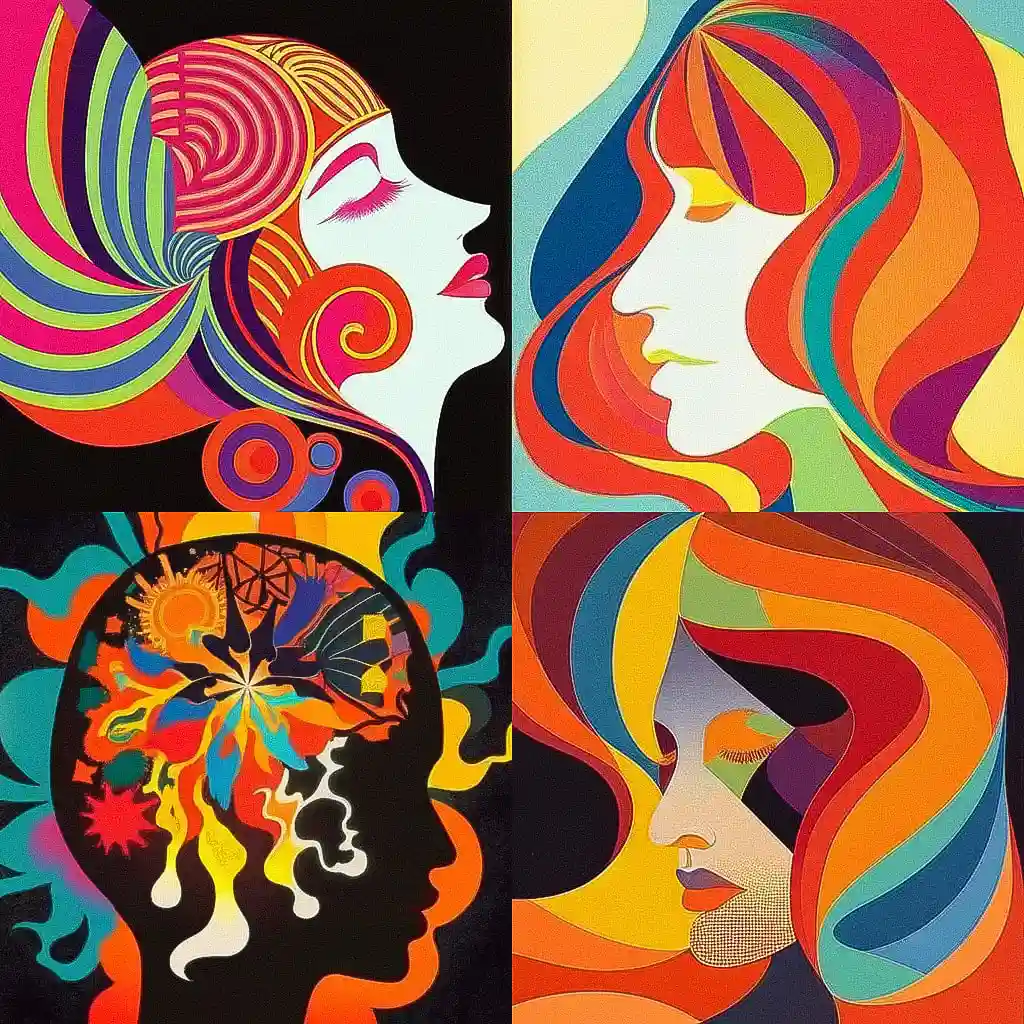 -米尔顿·格拉泽 milton glaser风格midjourney AI绘画作品