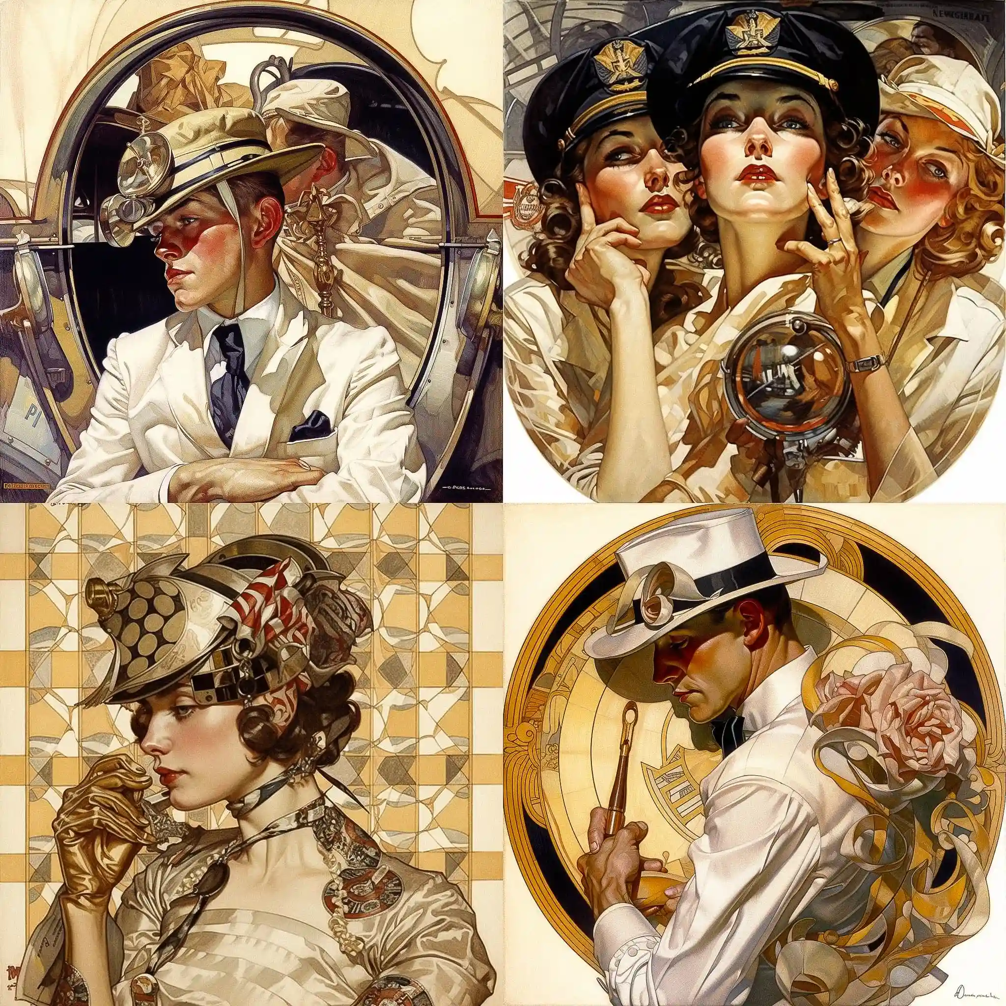 JC 李恩迪克 jc leyendecker风格midjourney AI绘画作品 -JC 李恩迪克 jc leyendecker风格midjourney AI绘画作品