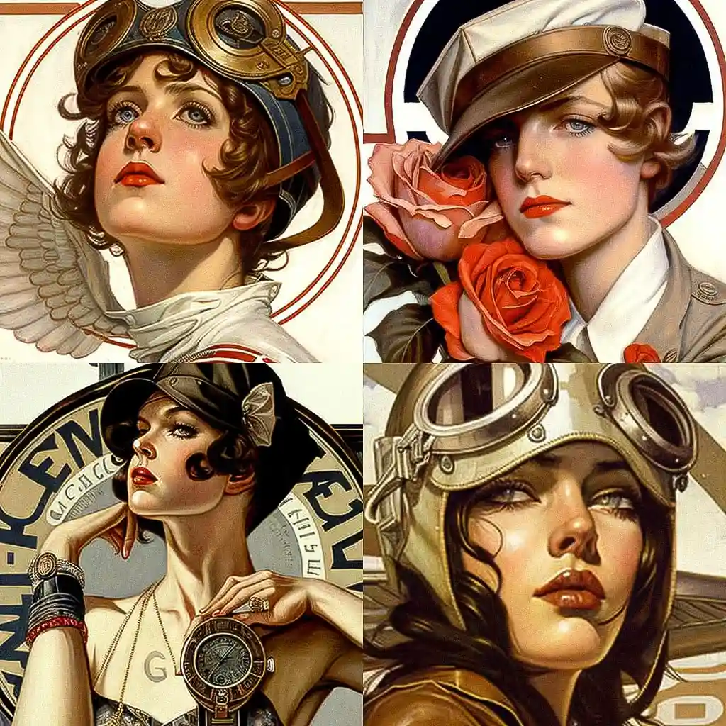 -JC 李恩迪克 jc leyendecker风格midjourney AI绘画作品