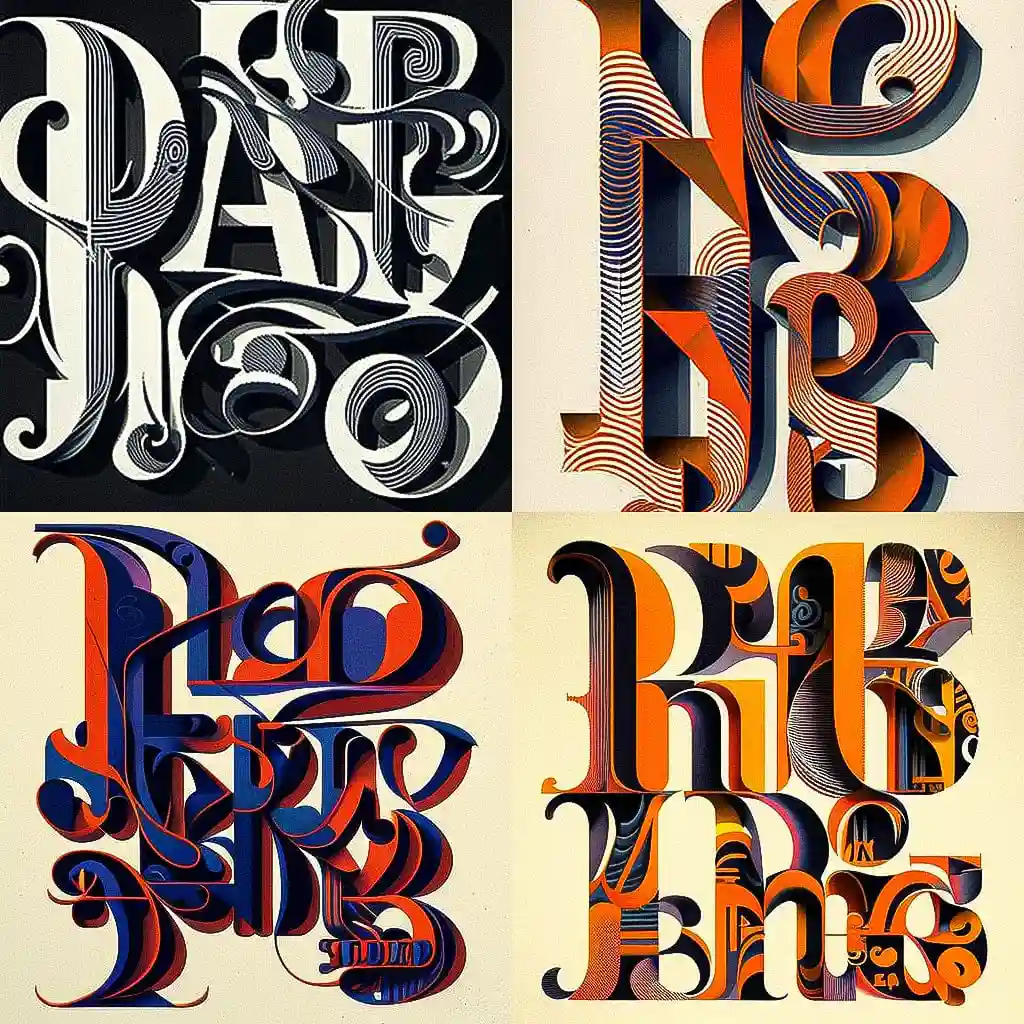 -赫伯特·卢巴林 herb lubalin风格midjourney AI绘画作品