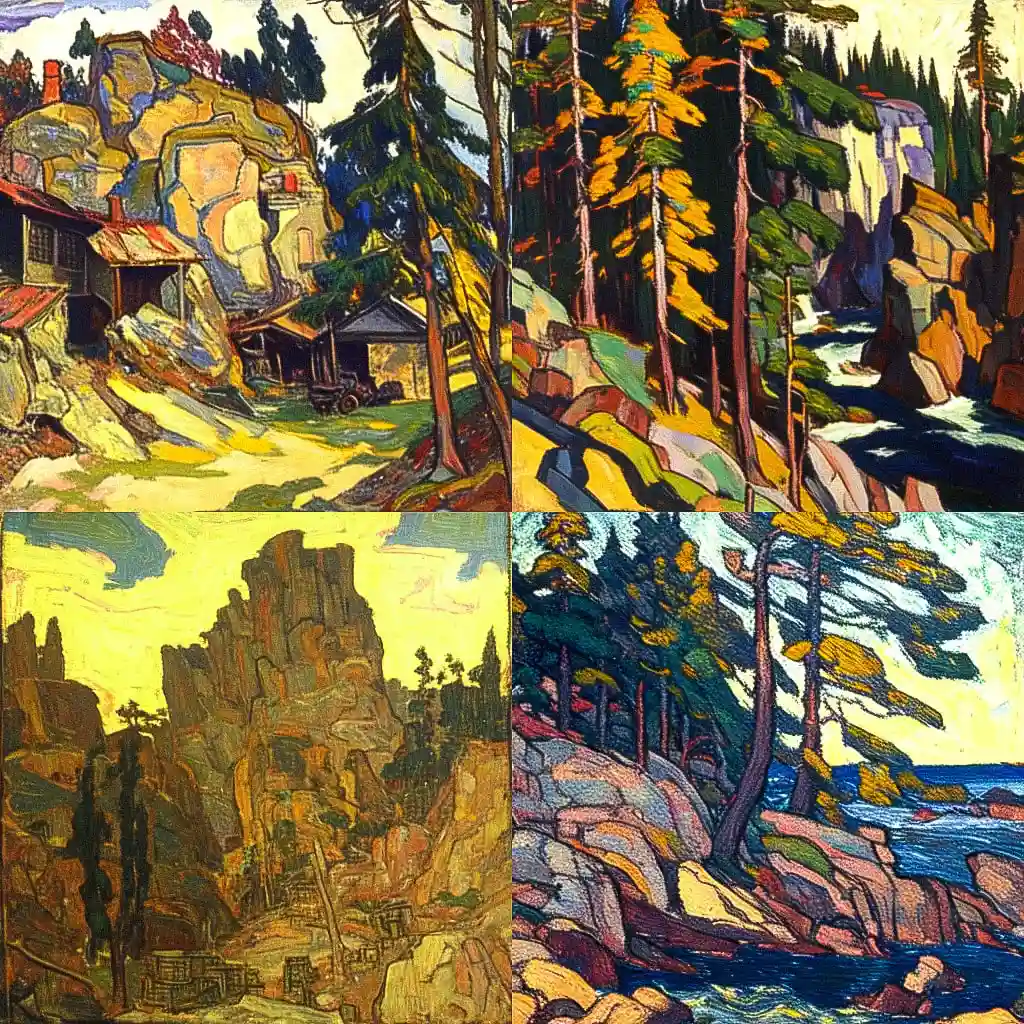 阿瑟·利斯默 arthur lismer风格midjourney AI绘画作品 -阿瑟·利斯默 arthur lismer风格midjourney AI绘画作品
