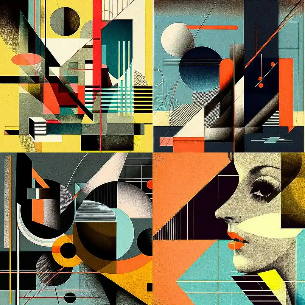 阿尔文·拉斯提格 alvin lustig风格midjourney AI绘画作品 -阿尔文·拉斯提格 alvin lustig风格midjourney AI绘画作品