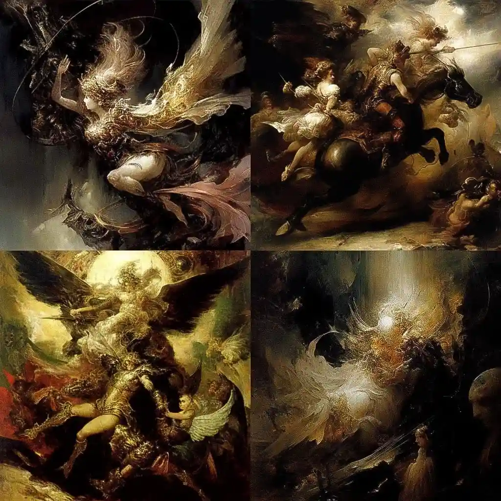 汉斯·马卡特 hans makart风格midjourney AI绘画作品 -汉斯·马卡特 hans makart风格midjourney AI绘画作品