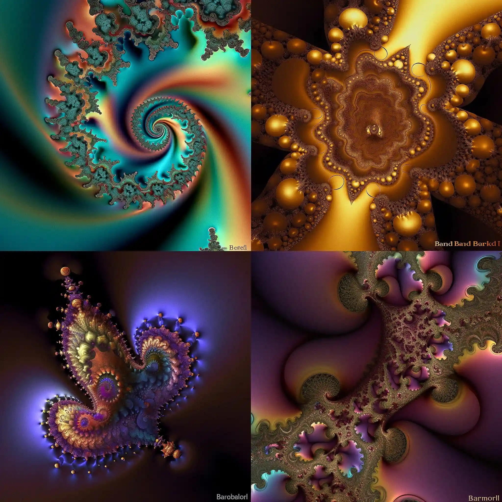 -benoit b mandelbrot benoit b mandelbrot风格midjourney AI绘画作品