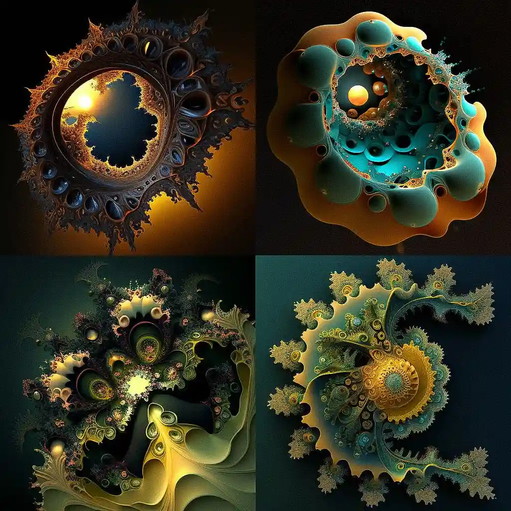 -benoit b mandelbrot benoit b mandelbrot风格midjourney AI绘画作品