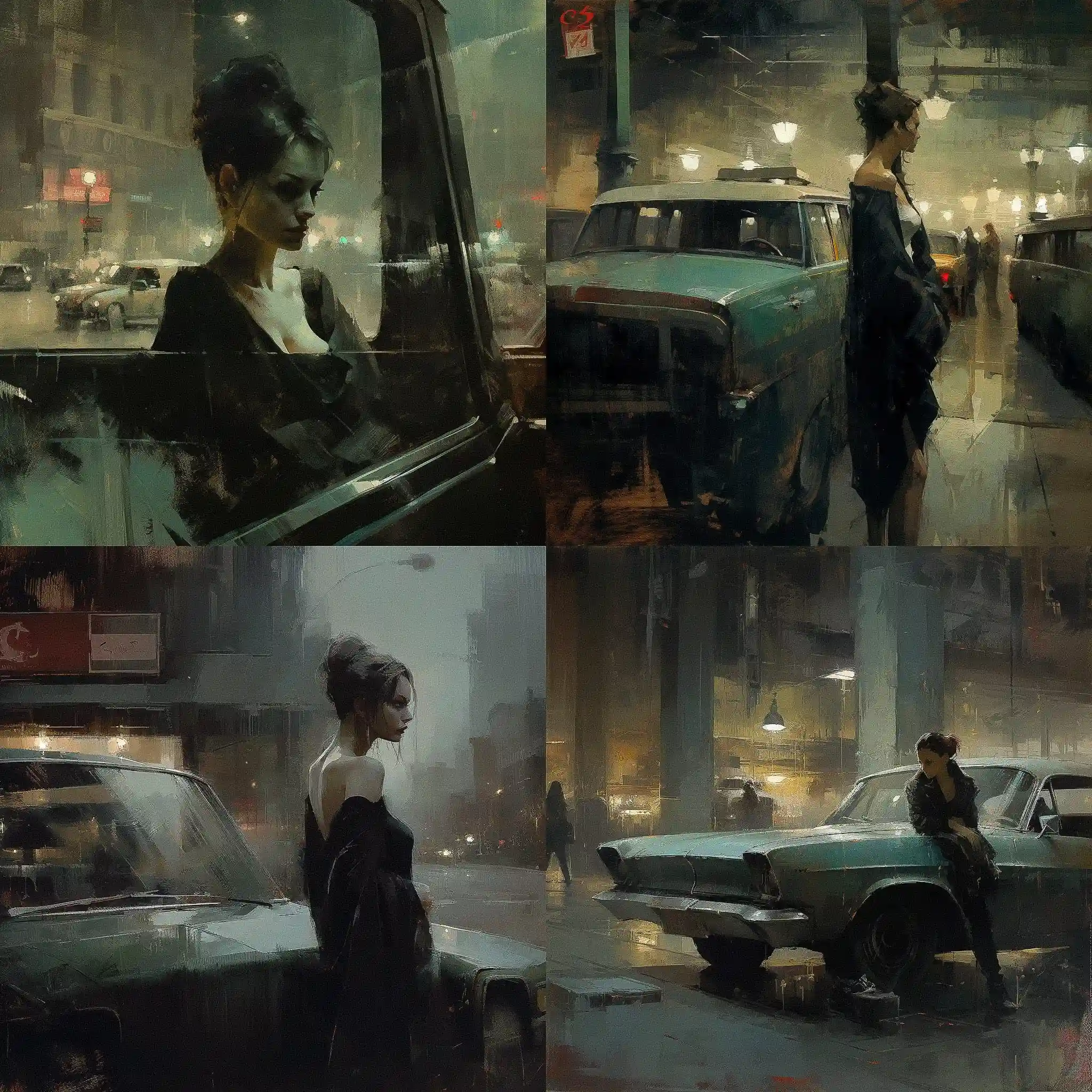 杰里米·曼恩 jeremy mann风格midjourney AI绘画作品 -杰里米·曼恩 jeremy mann风格midjourney AI绘画作品