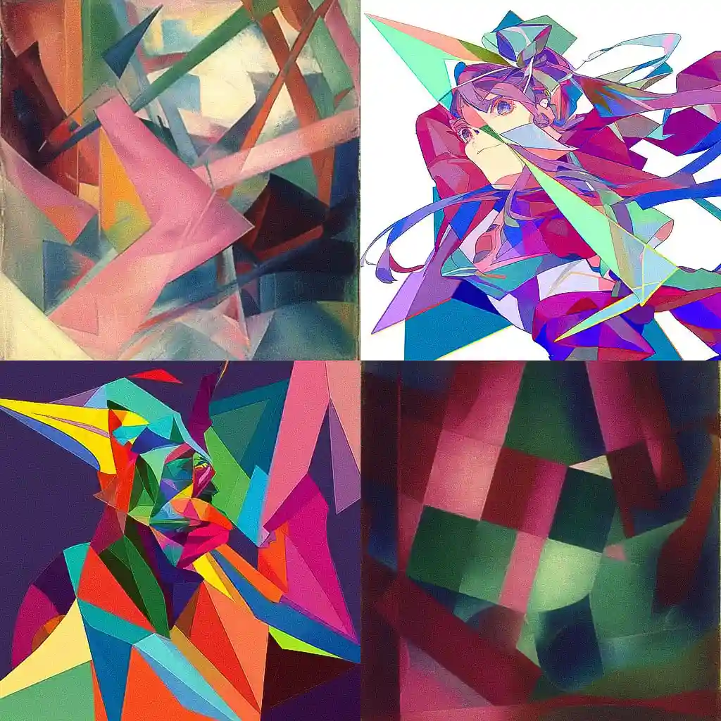 雅克·维隆 jacques villon风格midjourney AI绘画作品 -雅克·维隆 jacques villon风格midjourney AI绘画作品