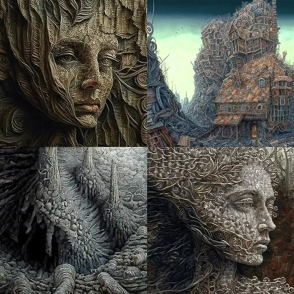 -伊万·马尔丘克 ivan marchuk风格midjourney AI绘画作品