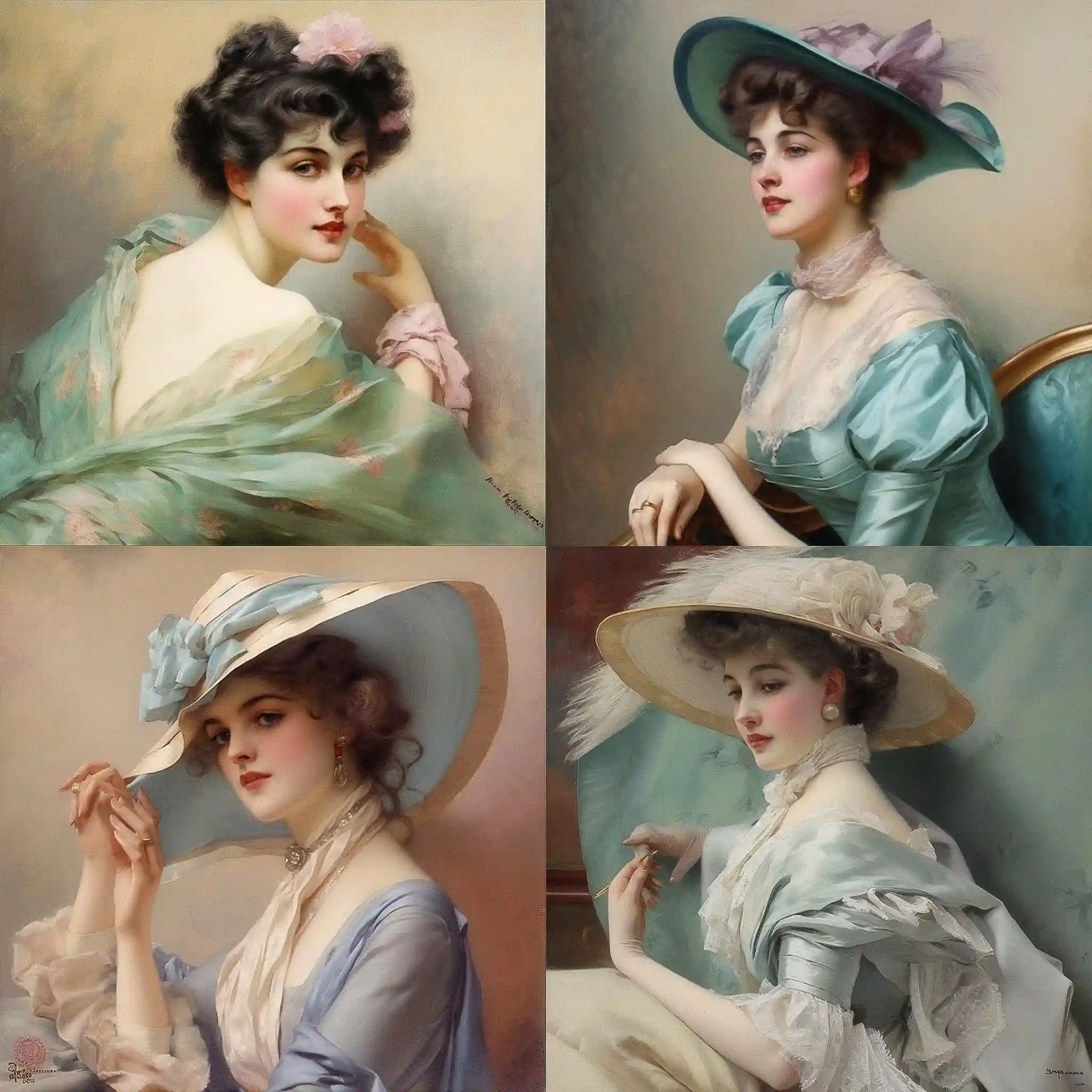 -维托里奥·马特奥·科科斯 vittorio matteo corcos风格midjourney AI绘画作品