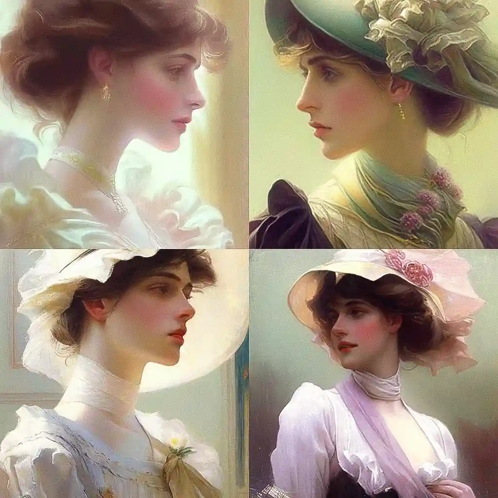 -维托里奥·马特奥·科科斯 vittorio matteo corcos风格midjourney AI绘画作品