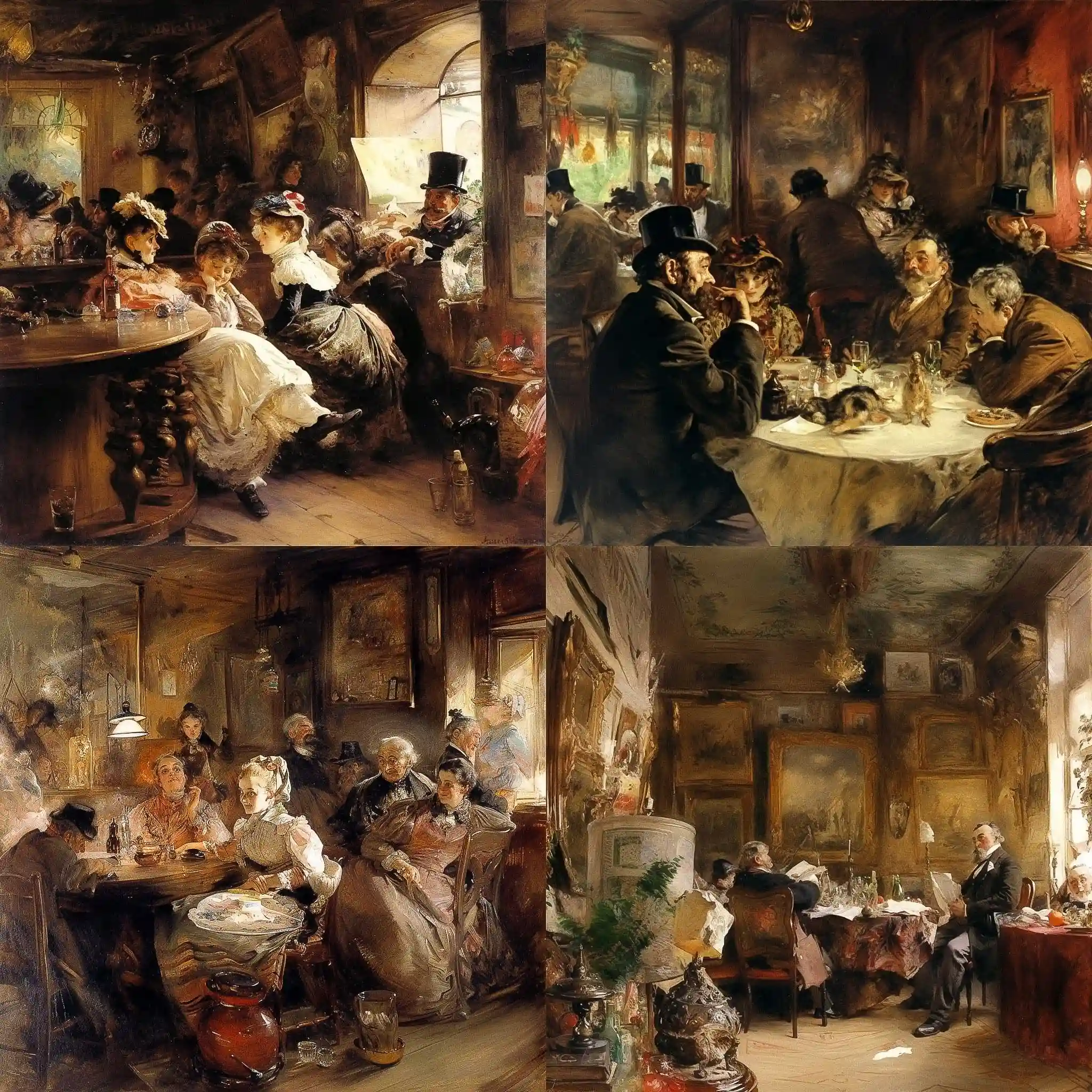 阿道夫·门策尔 adolph menzel风格midjourney AI绘画作品 -阿道夫·门策尔 adolph menzel风格midjourney AI绘画作品