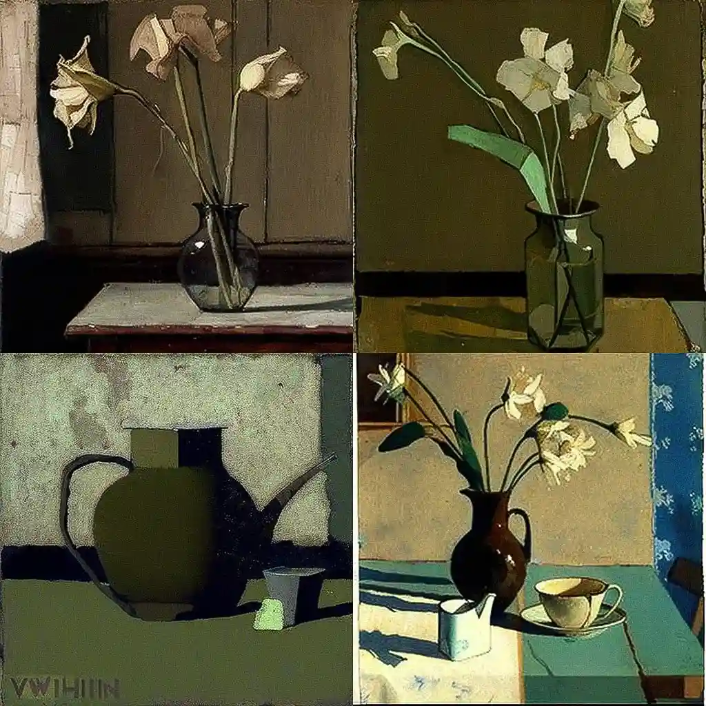 威廉·尼科尔森 william nicholson风格midjourney AI绘画作品 -威廉·尼科尔森 william nicholson风格midjourney AI绘画作品