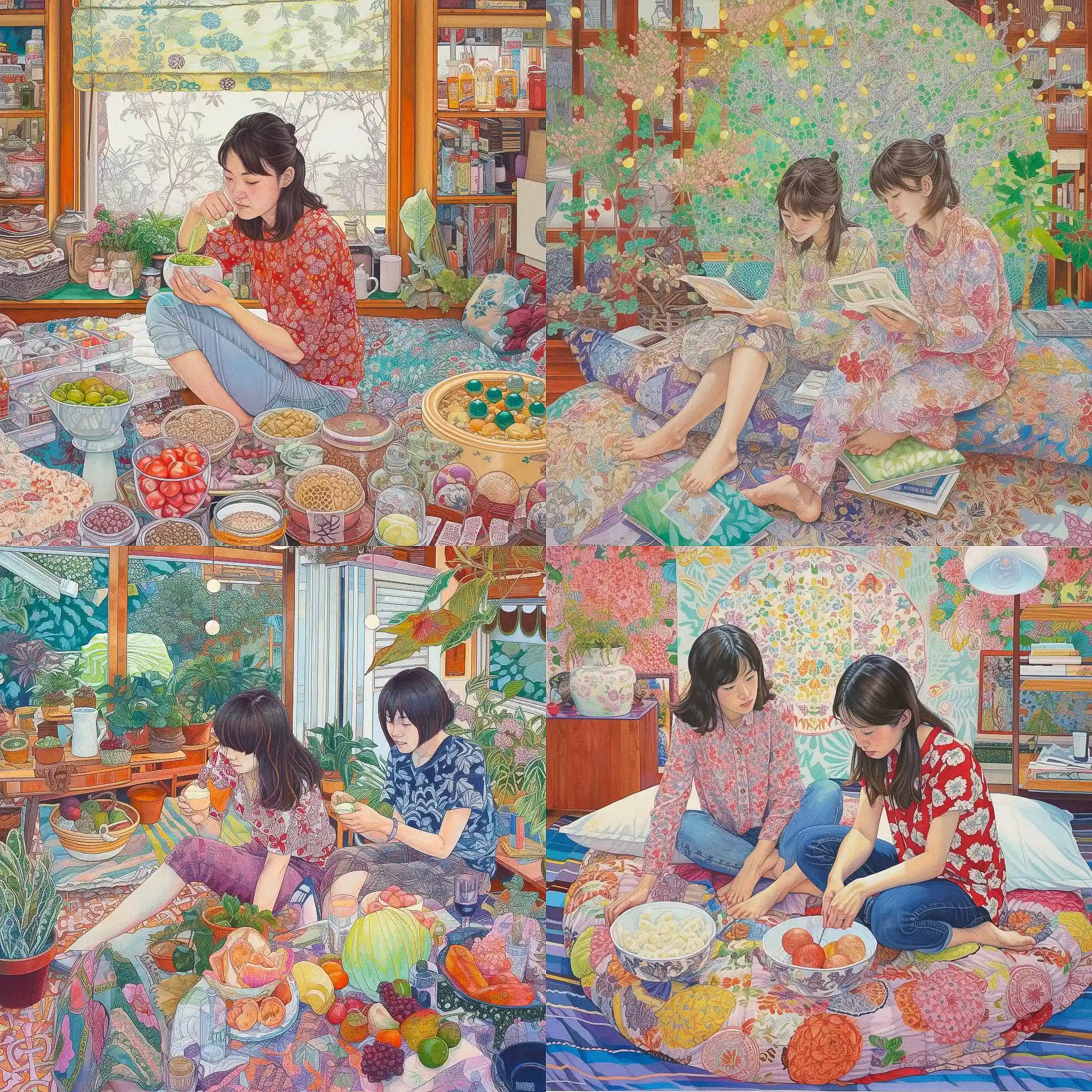 -冈部直美 naomi okubo风格midjourney AI绘画作品