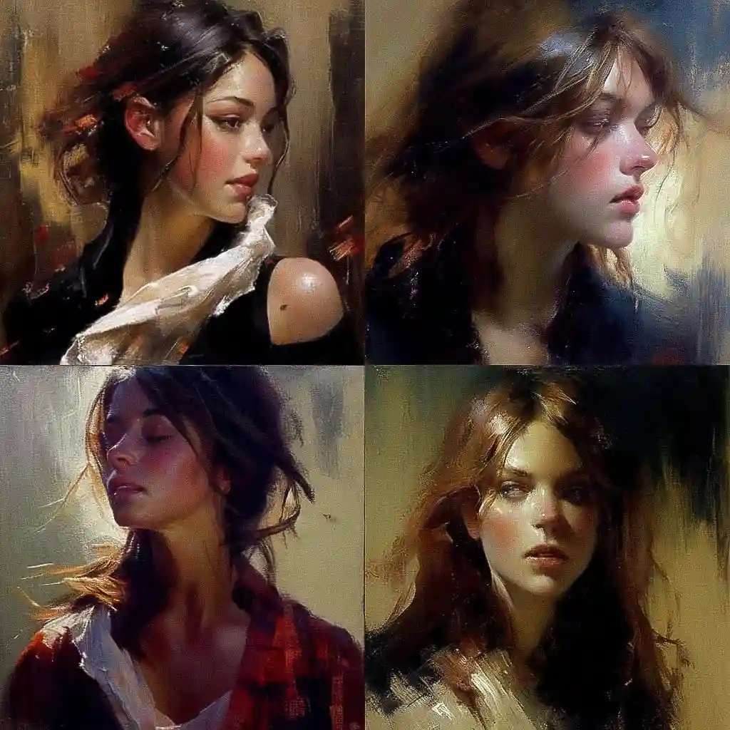 威廉·奥克瑟 william oxer风格midjourney AI绘画作品 -威廉·奥克瑟 william oxer风格midjourney AI绘画作品