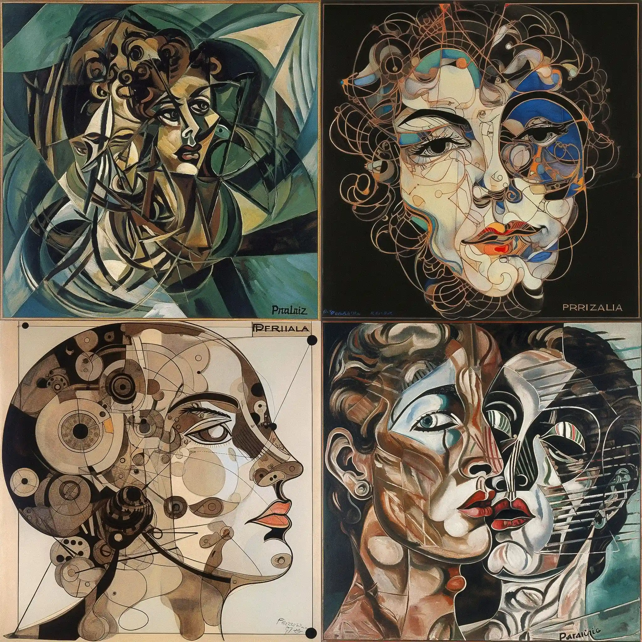 弗朗西斯·皮卡比亚 francis picabia风格midjourney AI绘画作品 -弗朗西斯·皮卡比亚 francis picabia风格midjourney AI绘画作品
