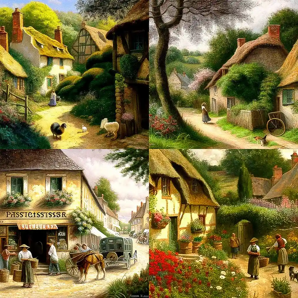 埃斯特·皮萨罗 esther pissarro风格midjourney AI绘画作品 -埃斯特·皮萨罗 esther pissarro风格midjourney AI绘画作品