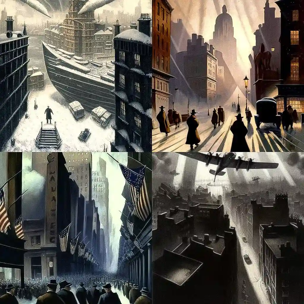 Christopher r w nevinson christopher r w nevinson风格midjourney AI绘画作品 -Christopher r w nevinson christopher r w nevinson风格midjourney AI绘画作品