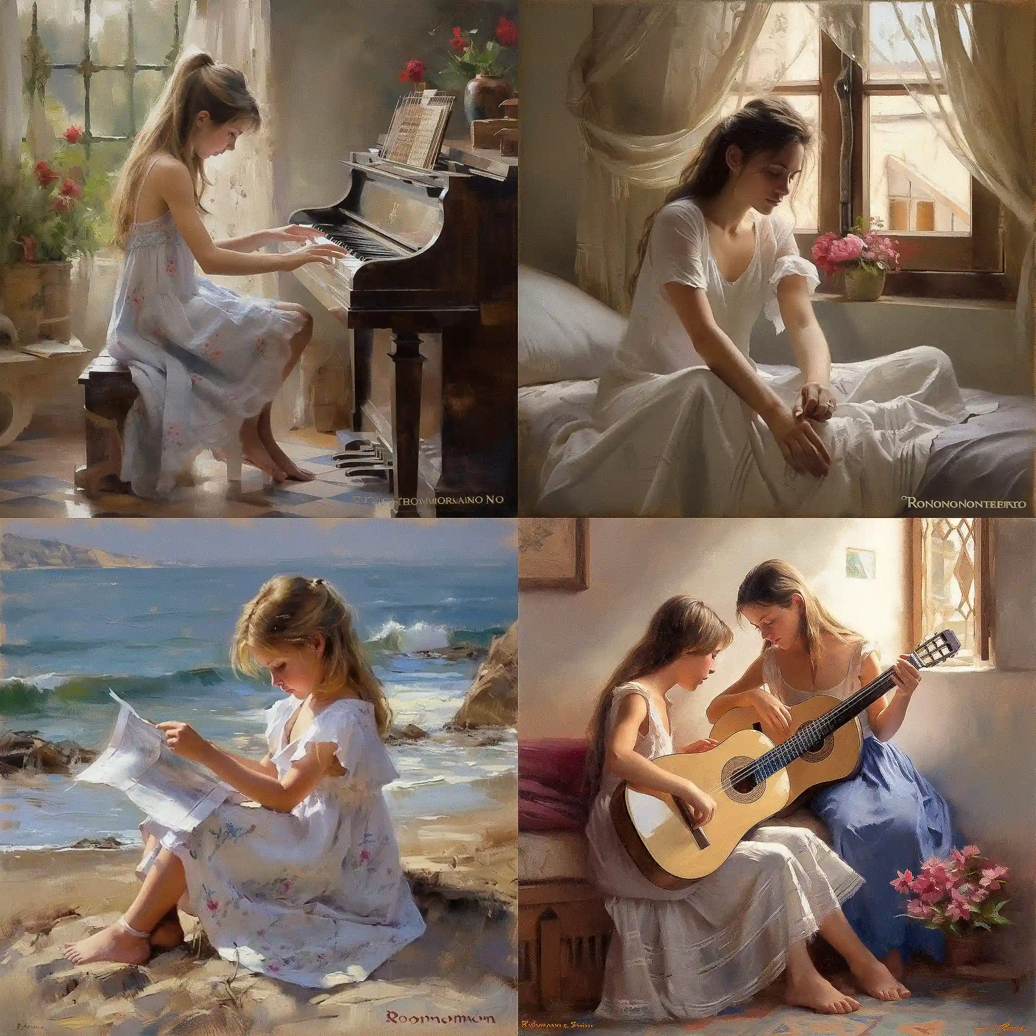 -汉塞特·罗梅罗·雷东多 vicente romero redondo风格midjourney AI绘画作品