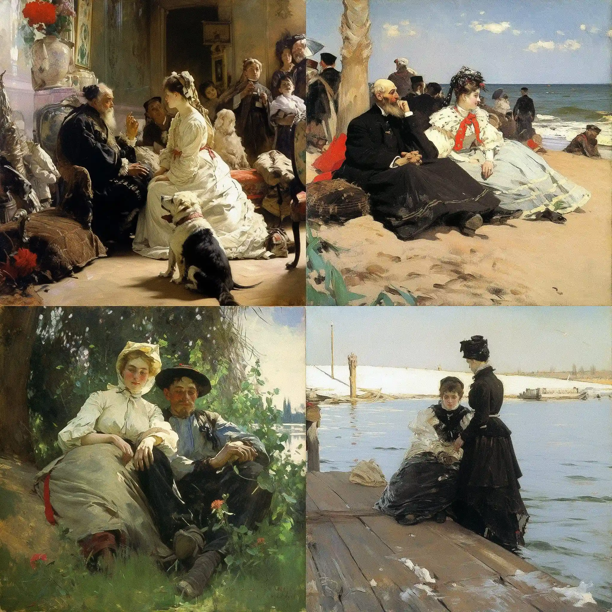 伊利亚·列宾 ilya repin风格midjourney AI绘画作品 -伊利亚·列宾 ilya repin风格midjourney AI绘画作品