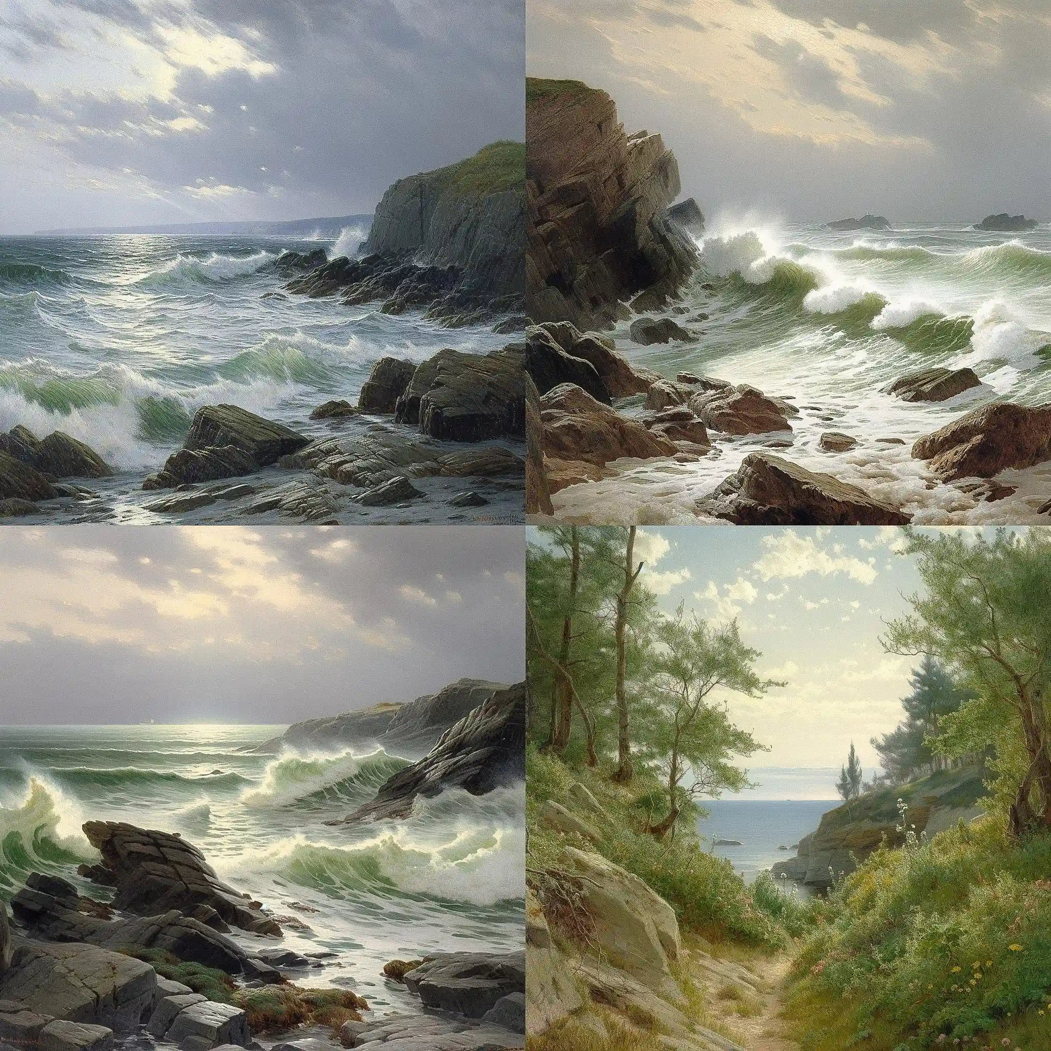 -威廉·特洛斯特·理查兹 william trost richards风格midjourney AI绘画作品