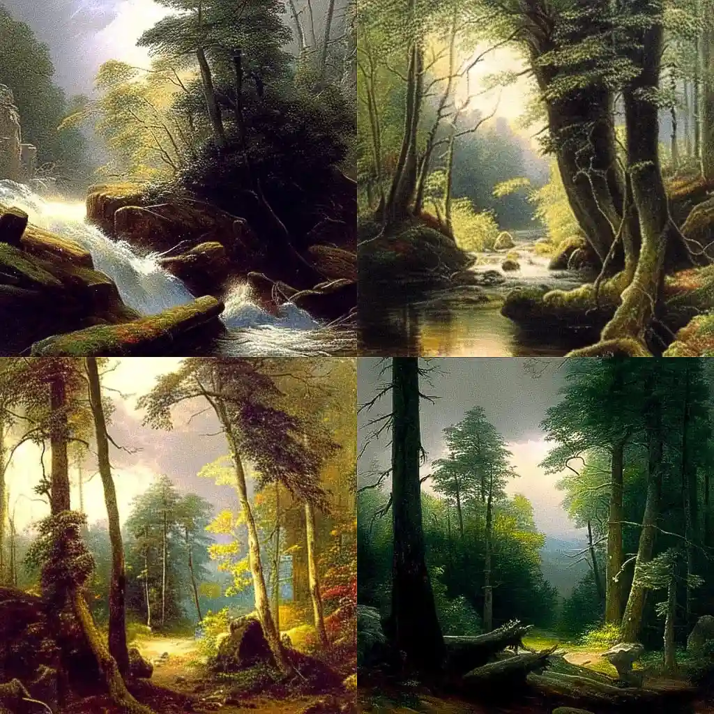 -威廉·特洛斯特·理查兹 william trost richards风格midjourney AI绘画作品