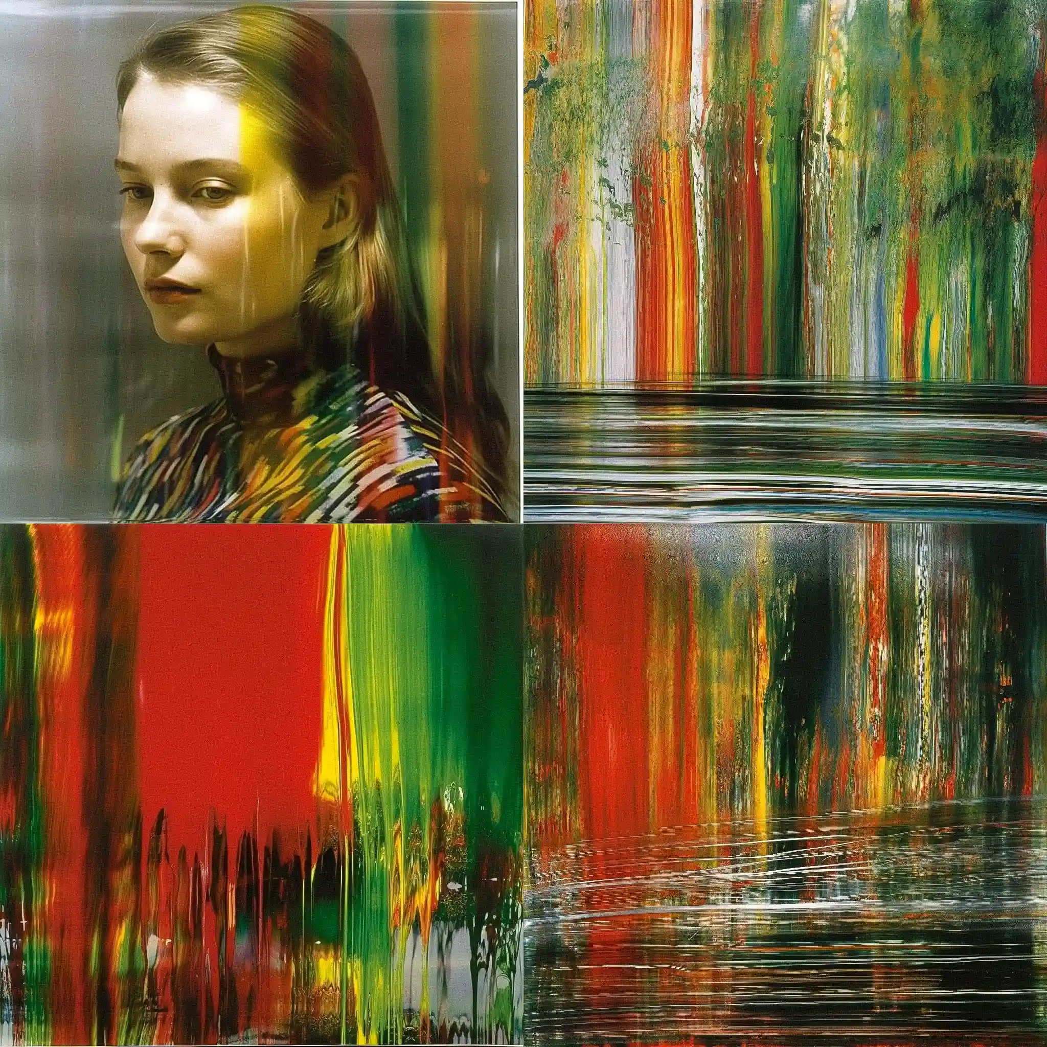 赫拉德·里希特 gerhard richter风格midjourney AI绘画作品 -赫拉德·里希特 gerhard richter风格midjourney AI绘画作品