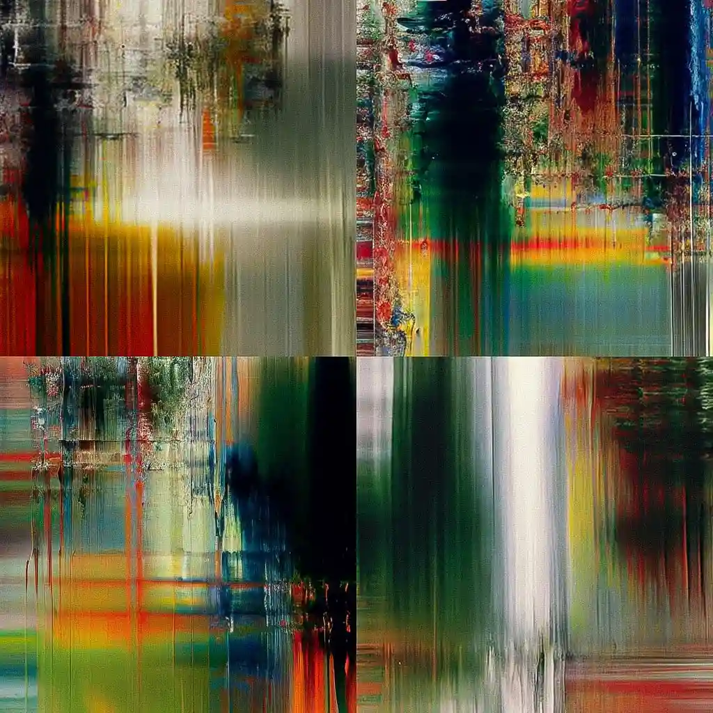 赫拉德·里希特 gerhard richter风格midjourney AI绘画作品 -赫拉德·里希特 gerhard richter风格midjourney AI绘画作品