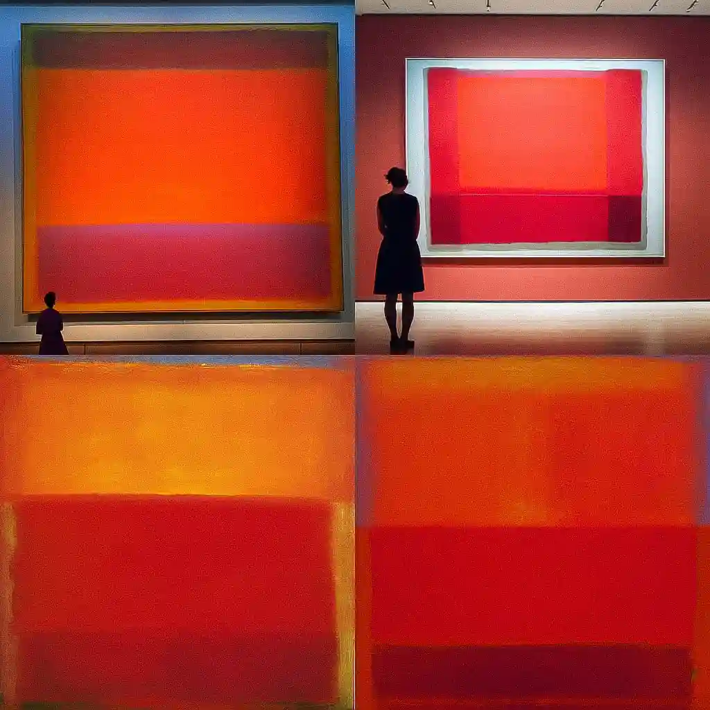 -马克·罗斯科 mark rothko风格midjourney AI绘画作品