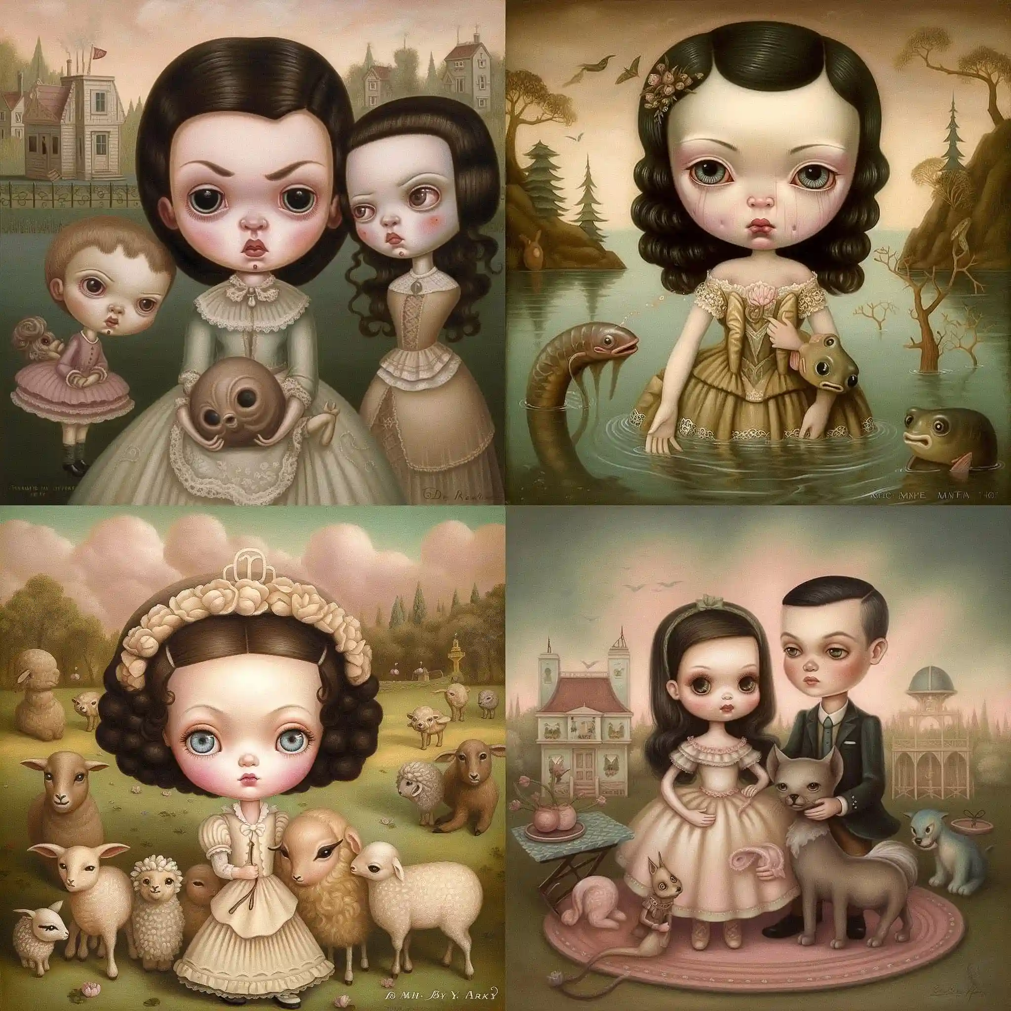 -马克·赖登 mark ryden风格midjourney AI绘画作品