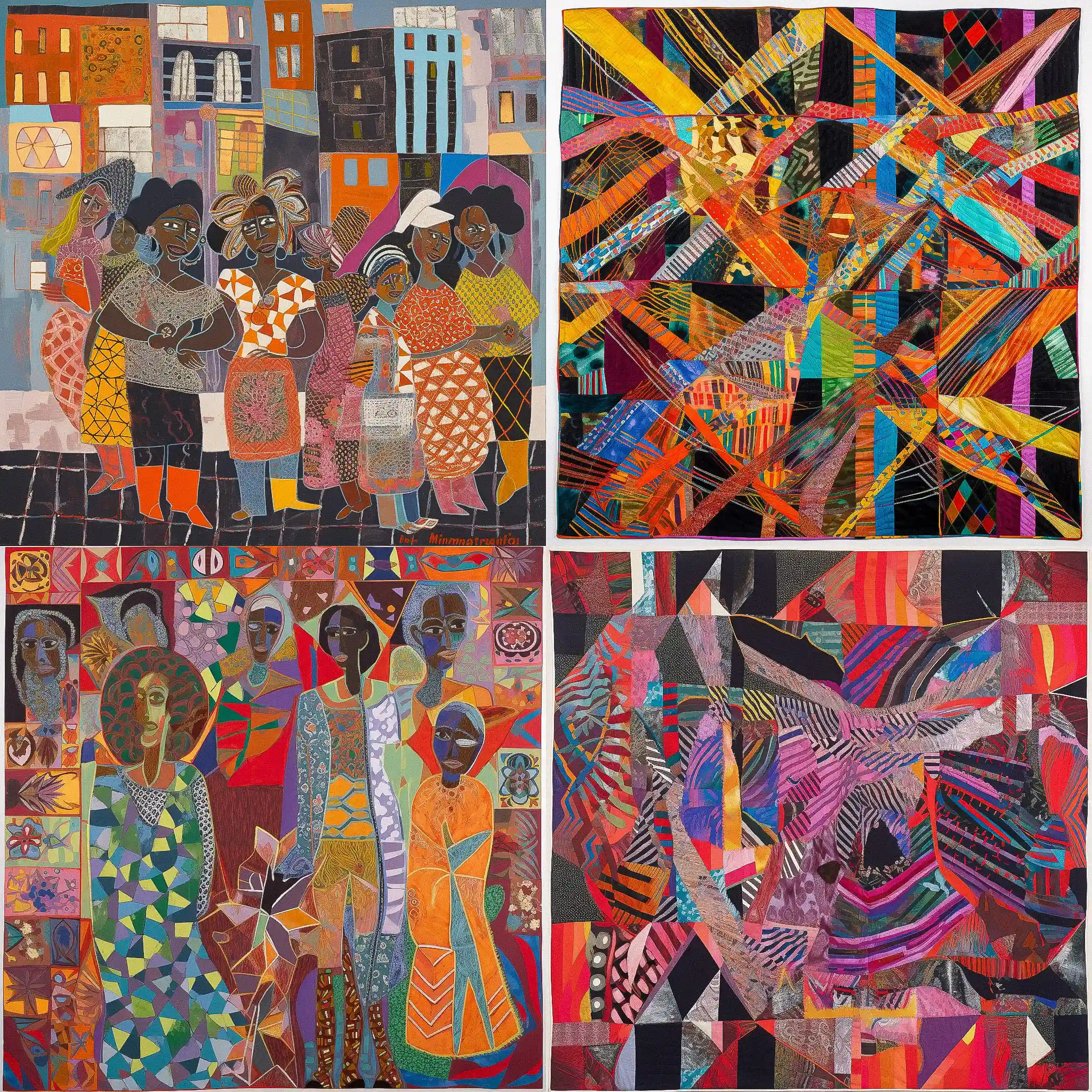 米里亚姆·夏皮罗 miriam schapiro风格midjourney AI绘画作品 -米里亚姆·夏皮罗 miriam schapiro风格midjourney AI绘画作品