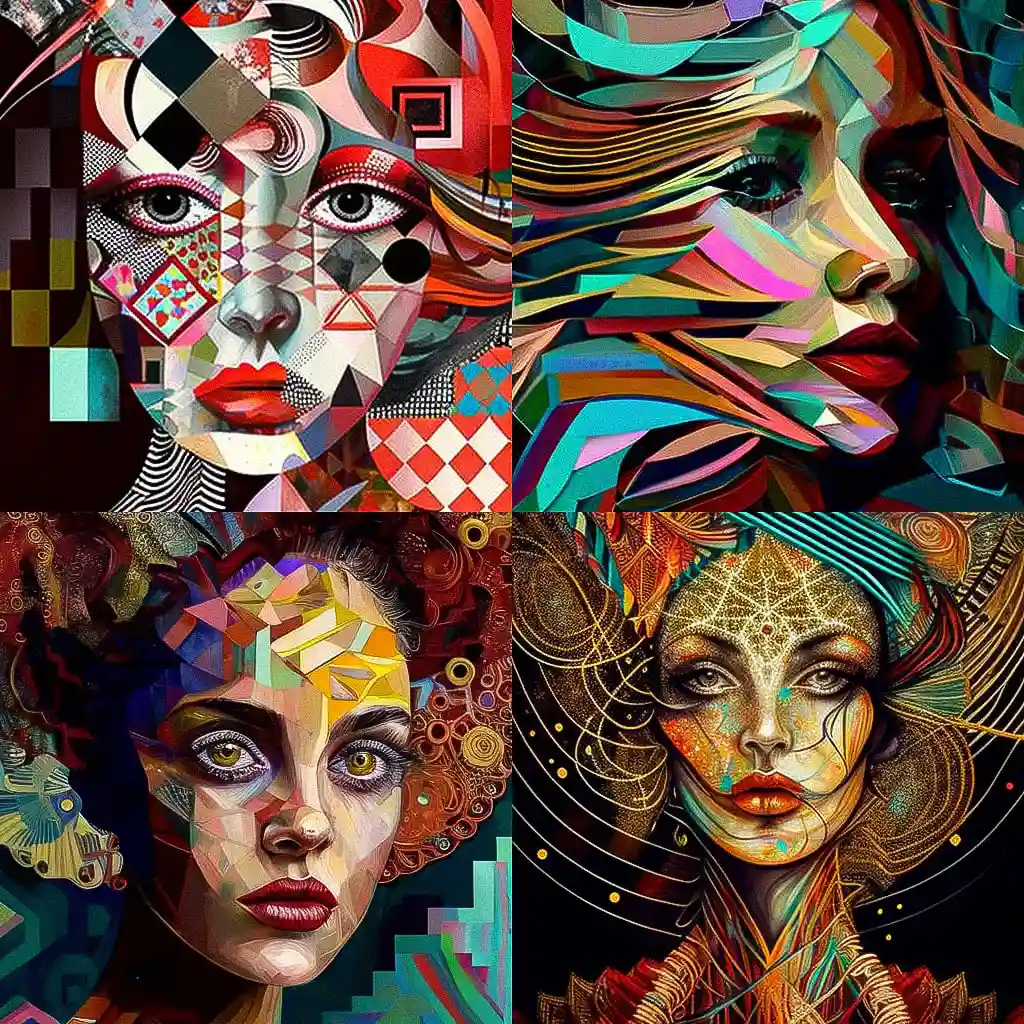 米里亚姆·夏皮罗 miriam schapiro风格midjourney AI绘画作品 -米里亚姆·夏皮罗 miriam schapiro风格midjourney AI绘画作品