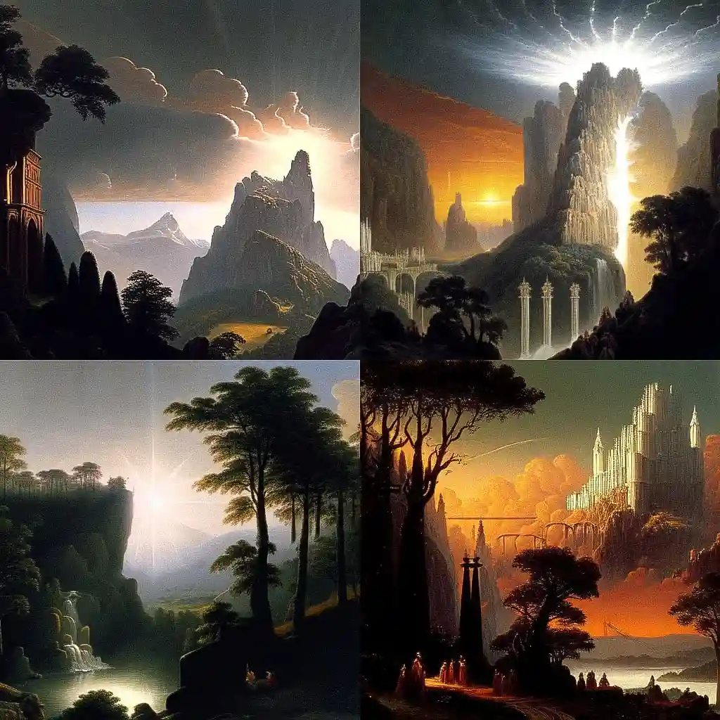 卡尔·弗里德里希·申克尔 karl friedrich schinkel风格midjourney AI绘画作品 -卡尔·弗里德里希·申克尔 karl friedrich schinkel风格midjourney AI绘画作品