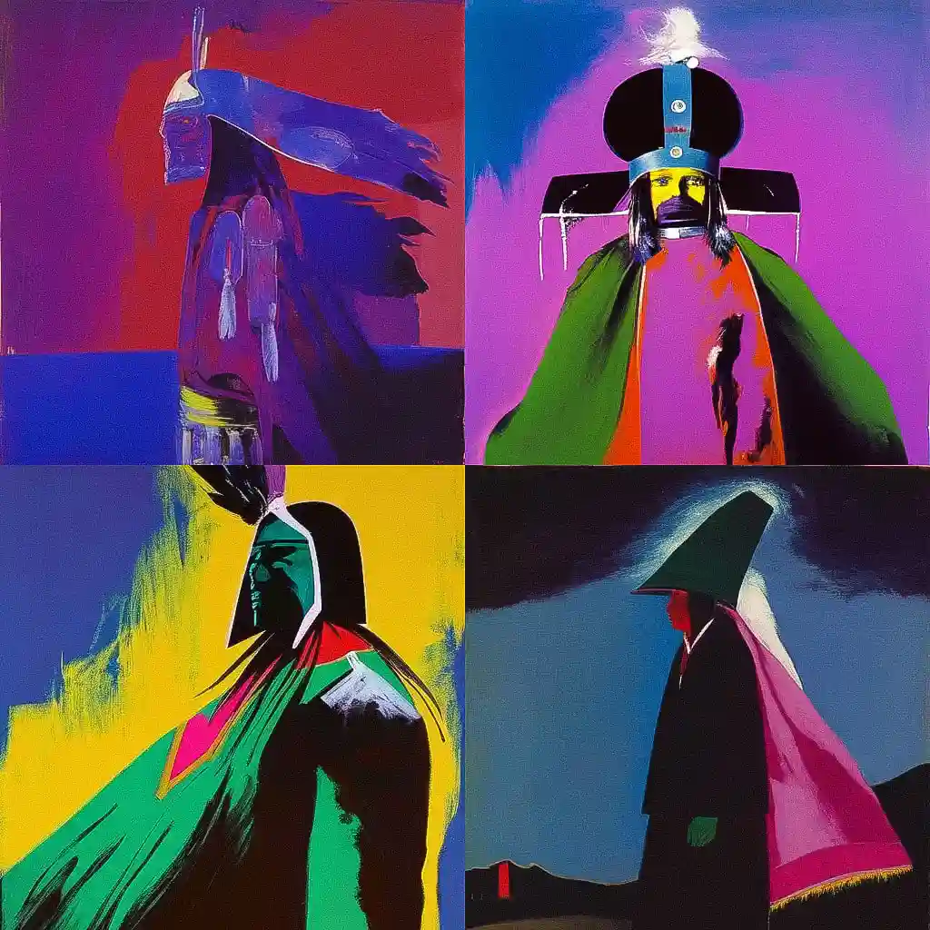 -弗里茨·肖尔德 fritz scholder风格midjourney AI绘画作品