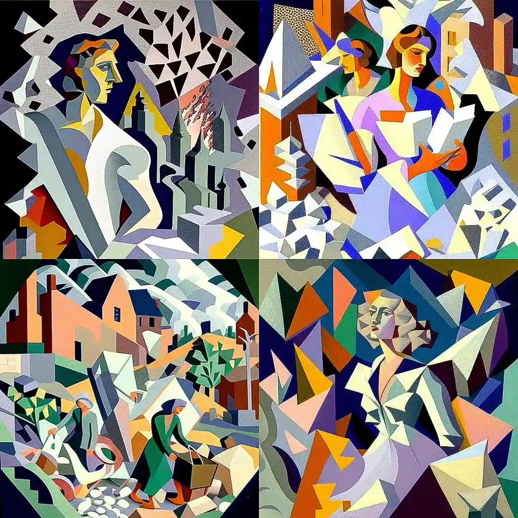 -吉诺·塞韦里尼 gino severini风格midjourney AI绘画作品