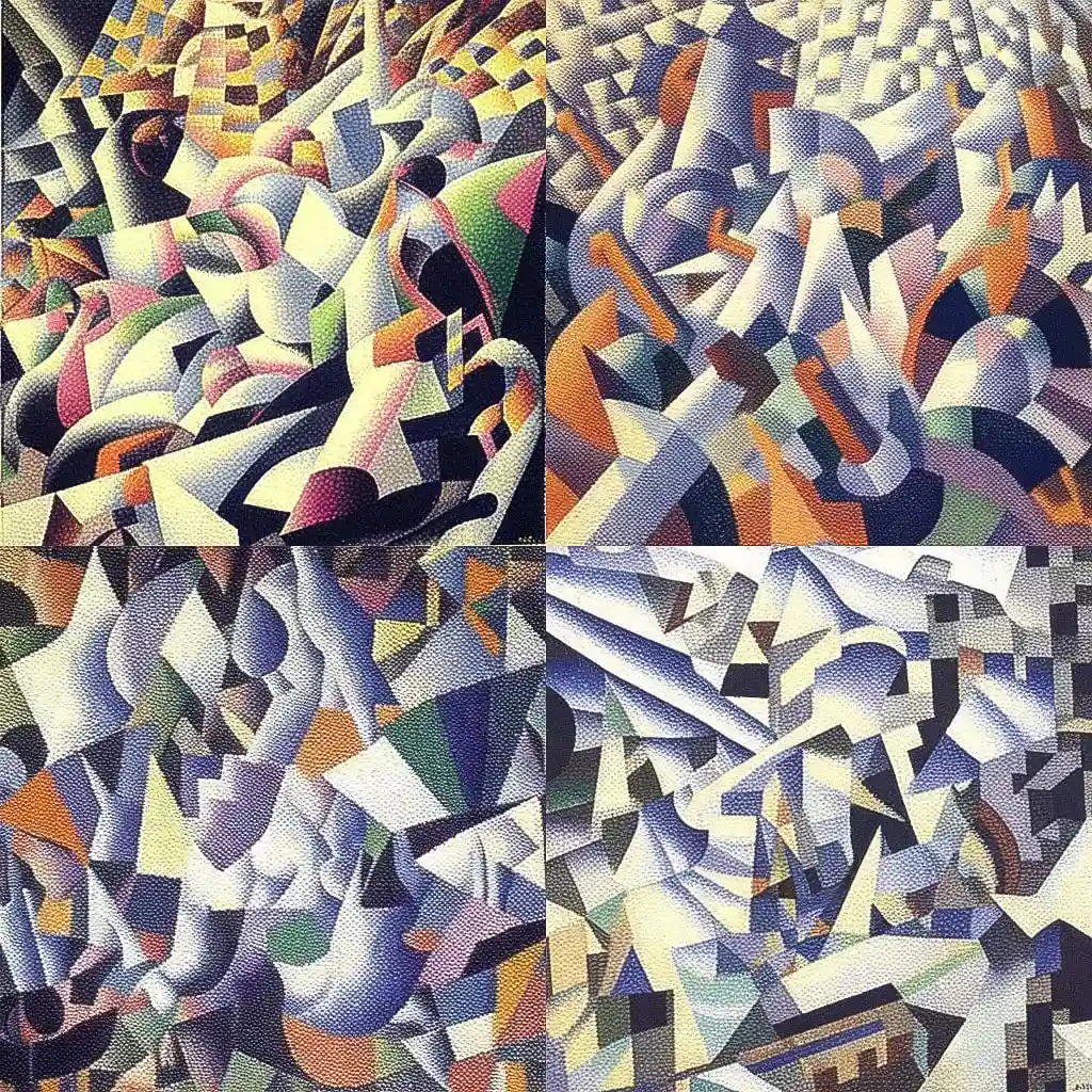 -吉诺·塞韦里尼 gino severini风格midjourney AI绘画作品