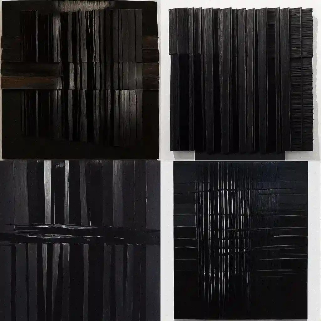 皮埃尔·苏拉日 pierre soulages风格midjourney AI绘画作品 -皮埃尔·苏拉日 pierre soulages风格midjourney AI绘画作品