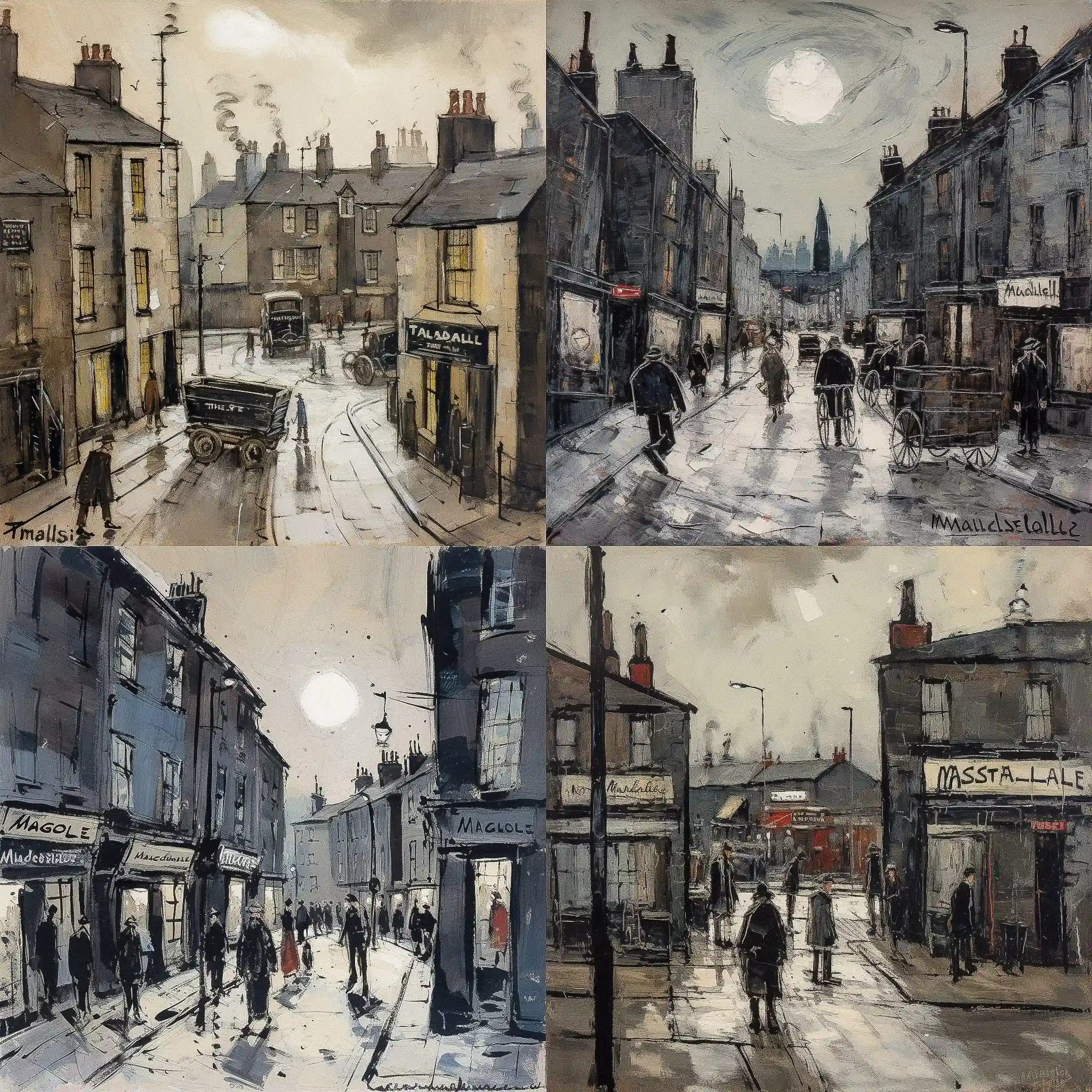 马尔科姆·提斯代尔 malcolm teasdale风格midjourney AI绘画作品 -马尔科姆·提斯代尔 malcolm teasdale风格midjourney AI绘画作品