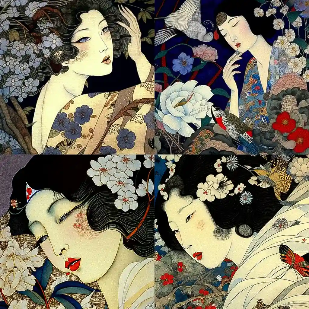 寺岛真实 masami teraoka风格midjourney AI绘画作品 -寺岛真实 masami teraoka风格midjourney AI绘画作品