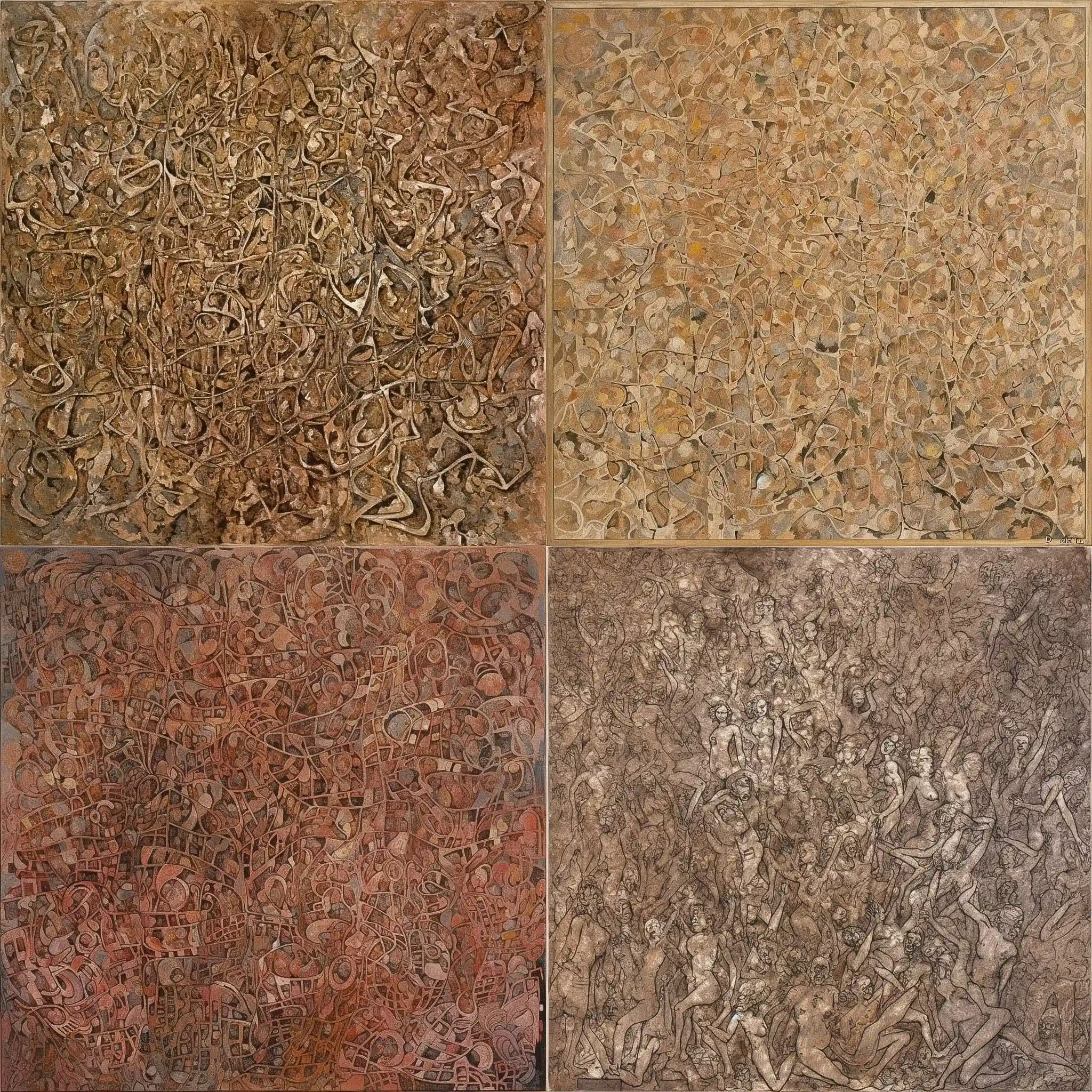 马克·托贝 mark tobey风格midjourney AI绘画作品 -马克·托贝 mark tobey风格midjourney AI绘画作品